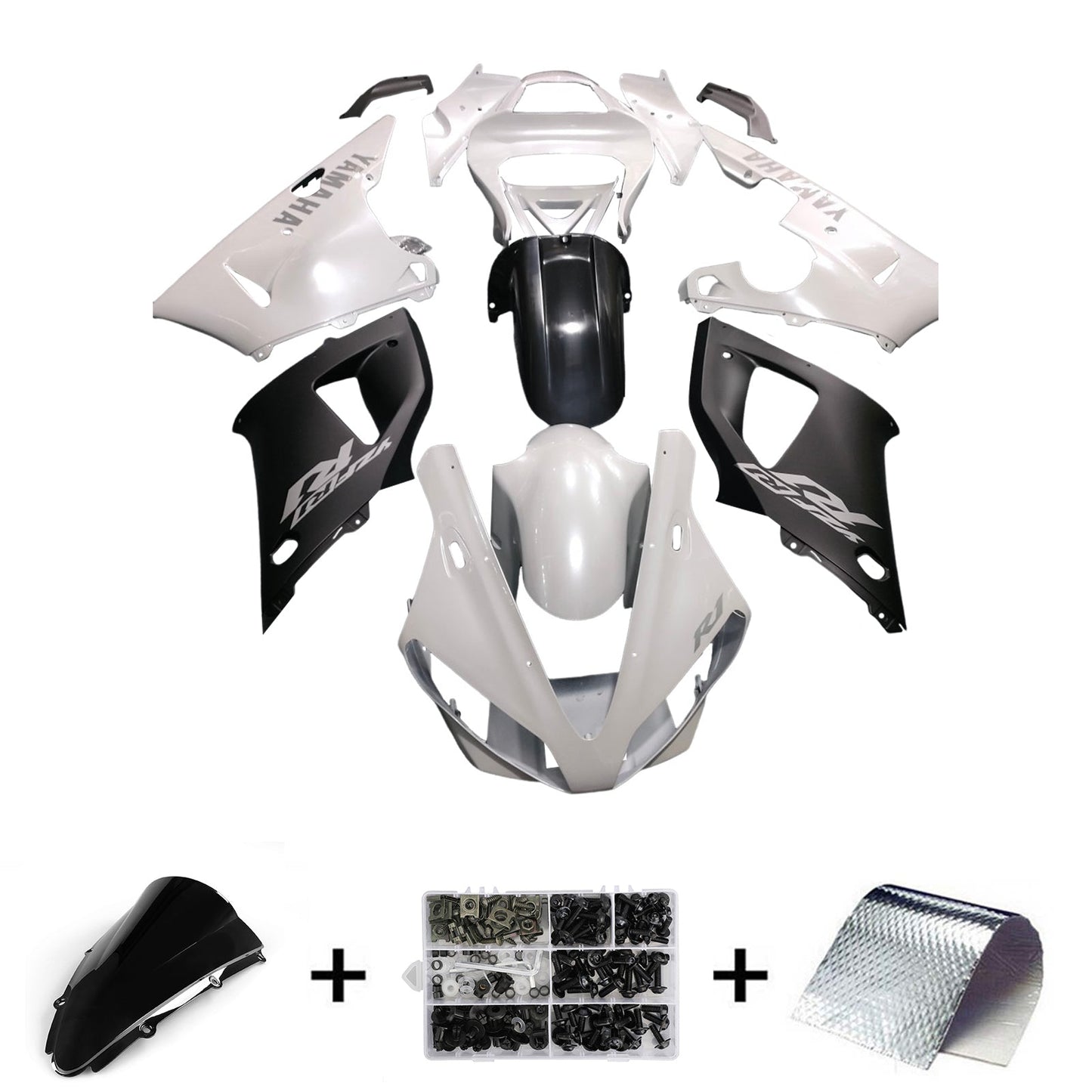 2000-2001 Yamaha YZF 1000 R1 Injection Fairing Kit Bodywork Plastic ABS