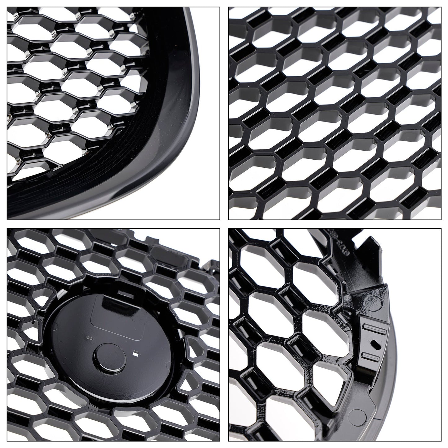 Gloss Black Honeycomb Front Bumper Grille Grill Fit Jaguar XE 2015-2018