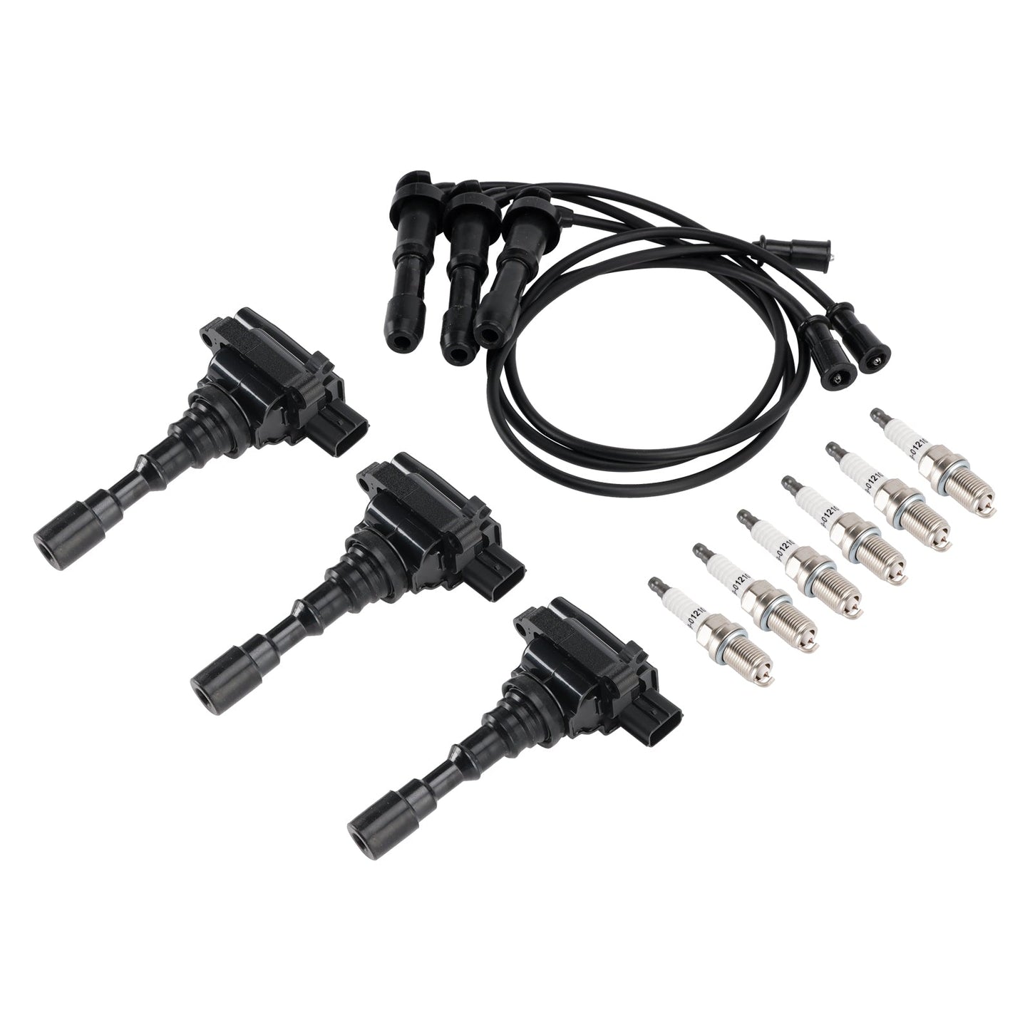 2003-2006 Kia Sorento 3.5L V6 3x Ignition Coil & 6x Spark Plug & 3x Wireset UF431
