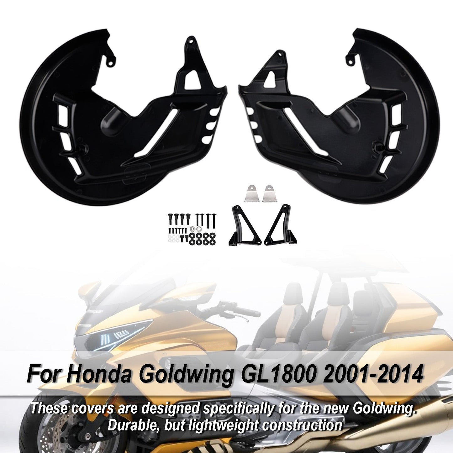 2001-2015 For Honda Goldwing and Goldwing Tour models Front Brake Disc Rotor Covers