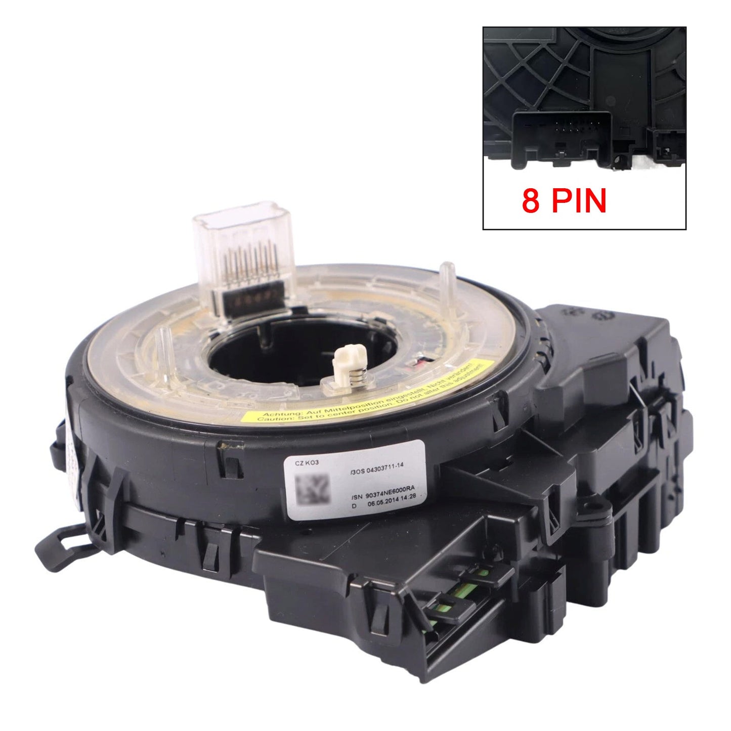 2013-2016 Audi allroad Spiral Cable Angle Sensor Assembly 8 PINS 8K0953568Q