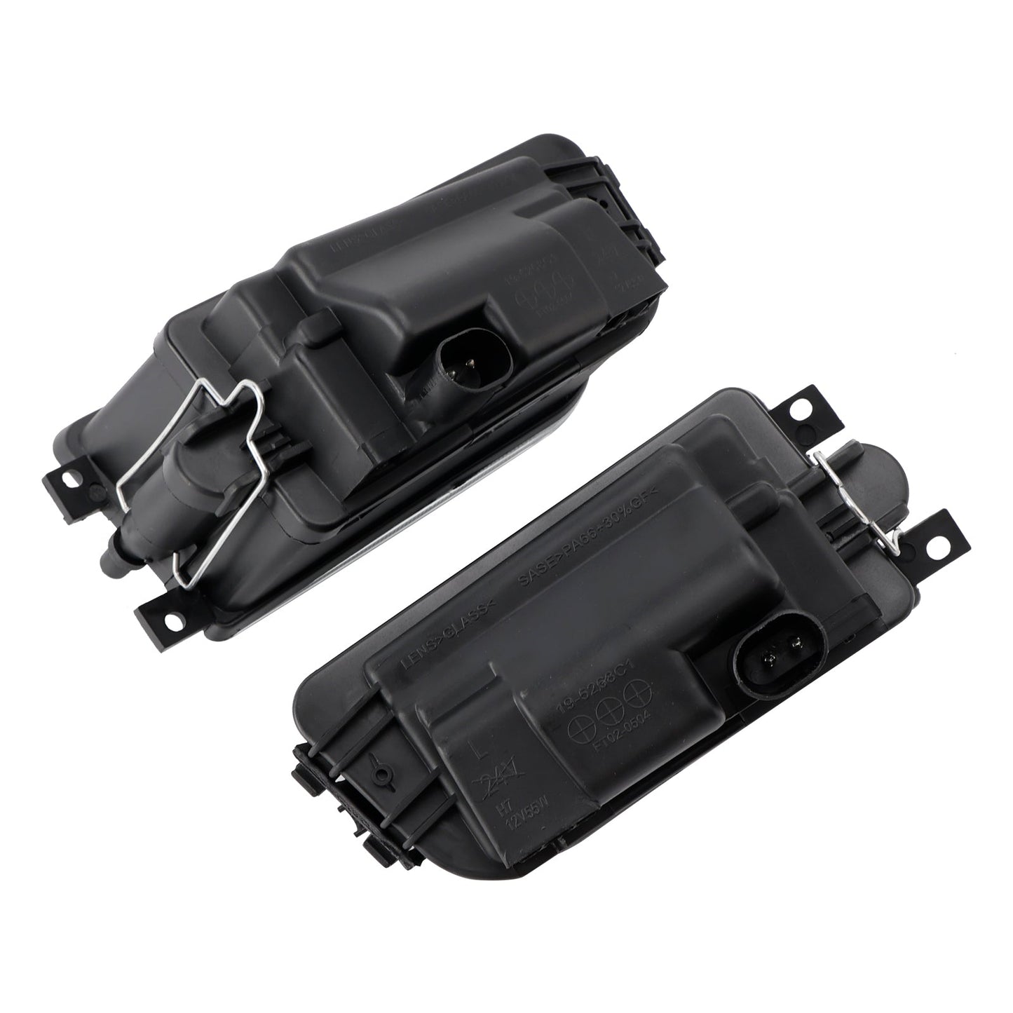 Pair Front Bumper Fog Light Lamp Housing Shell For BMW E39 5-Serise 1995-1998