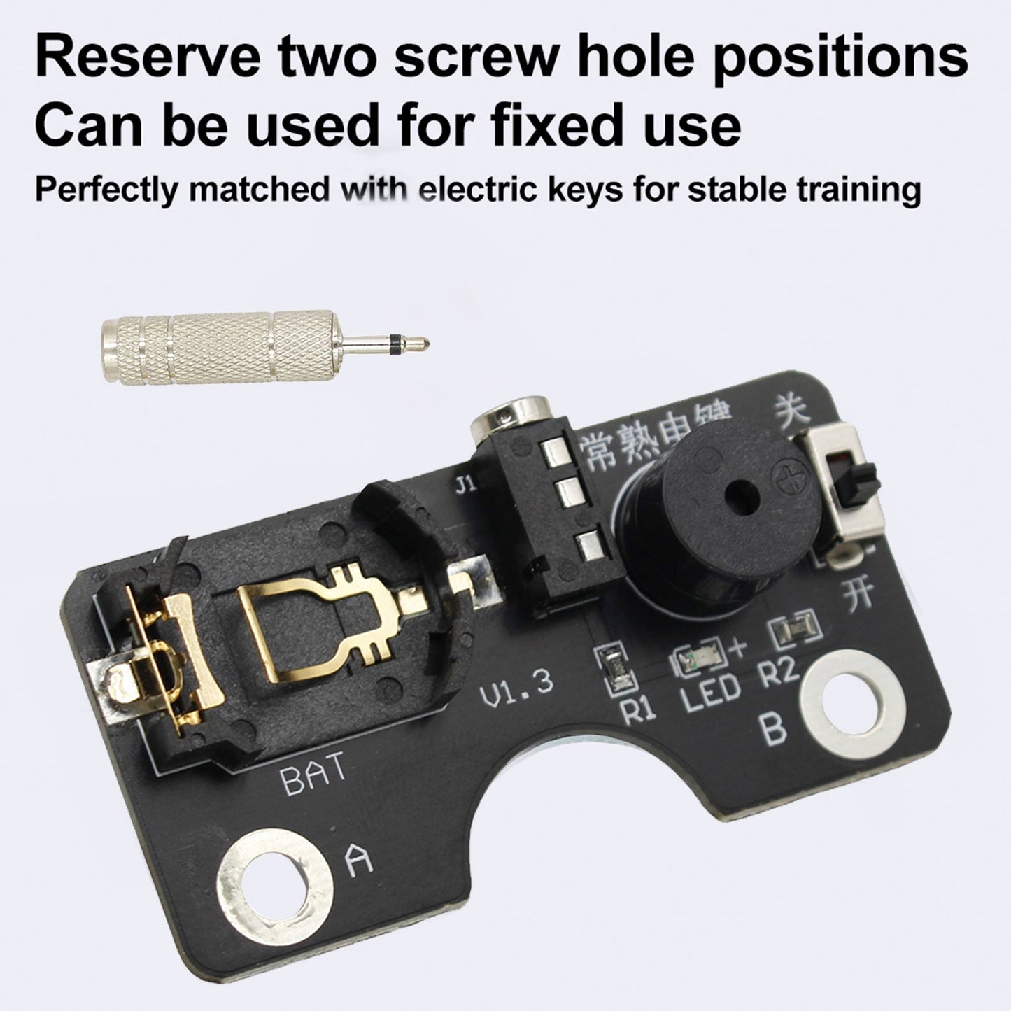 Morse Code CW Transmission Trainer Key Sound Light Circuit Board For Manual Key
