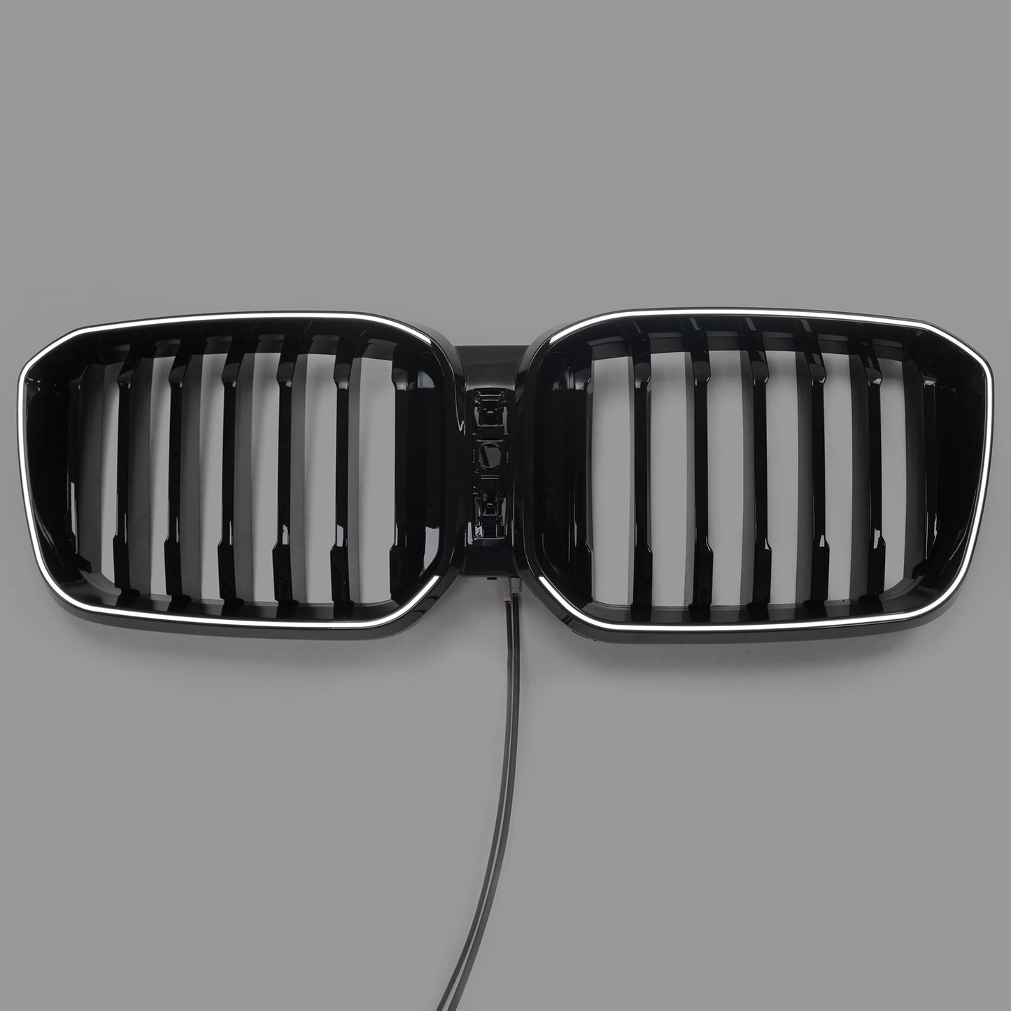 2022-2025 BMW X3 G01 X4 G02 Glossy Black Front Bumper Kidney Grille With Camera Hole