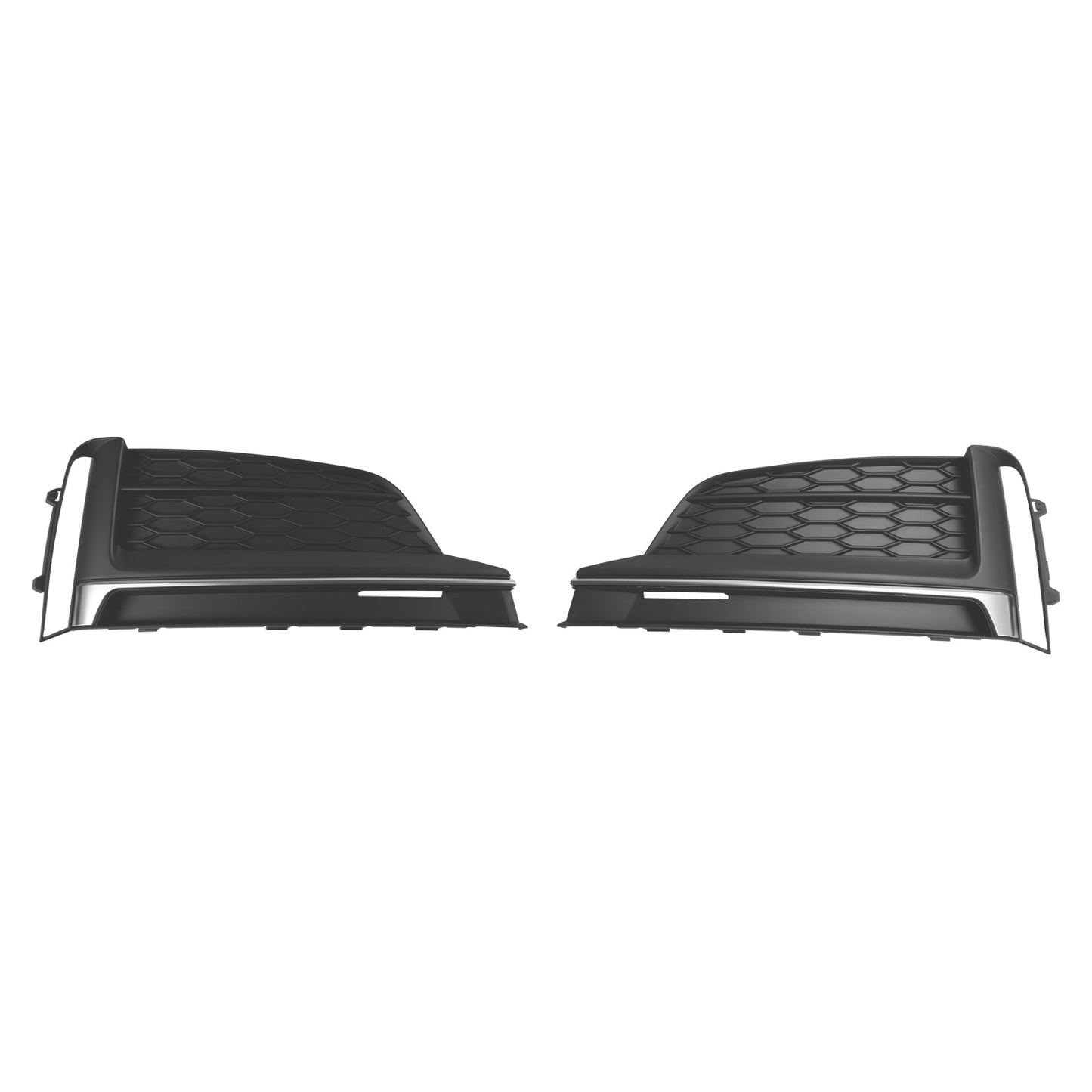 2018-2019 Audi A5 S-Line S5 Cabriolet / Coupe / Sportback Front Bumper Fog Light Grille Cover Trim 2PCS