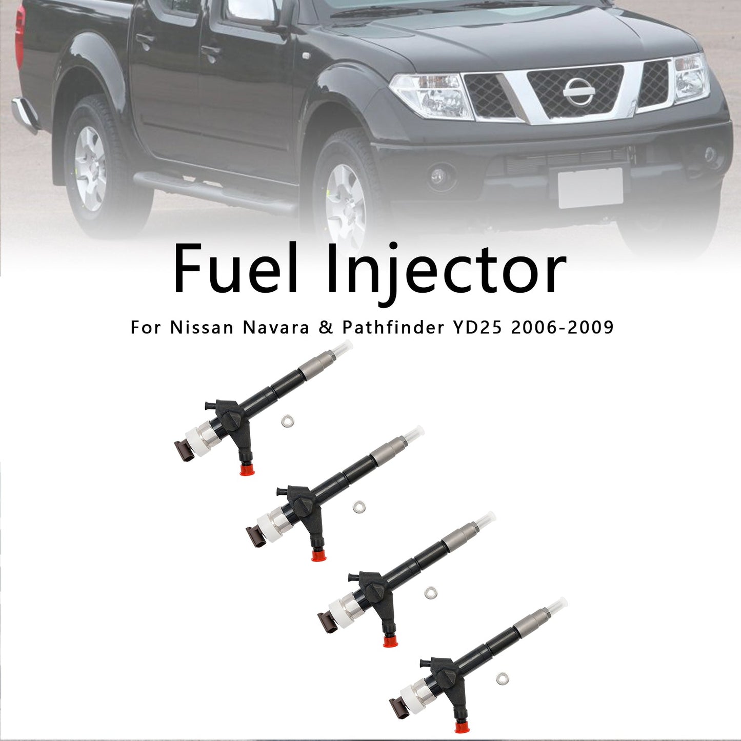 2006-2009 Nissan Navara & Pathfinder YD25 4PCS Fuel Injector 16600-EB70A 095000-6250