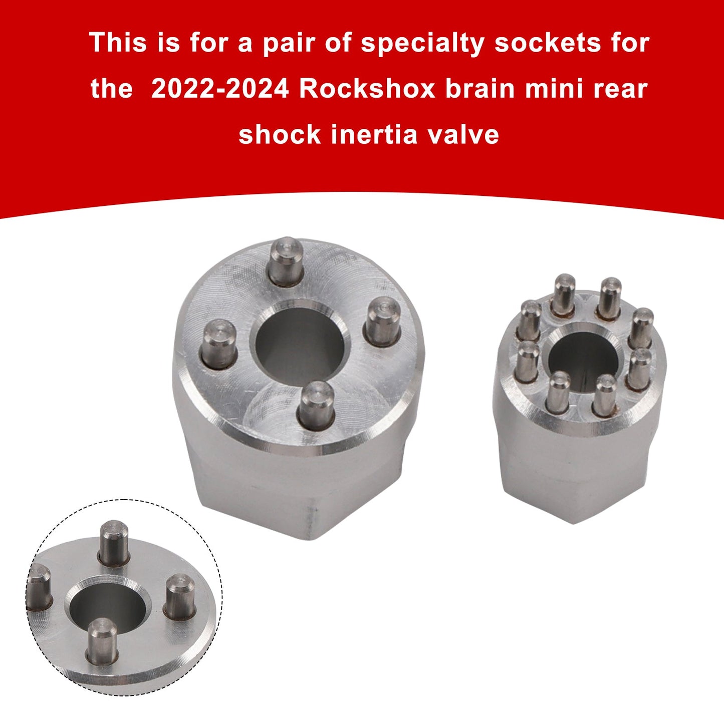 RockShox Brain Inertia Valve Tool 2022-2024–Socket Set for Specialized MINI Shock