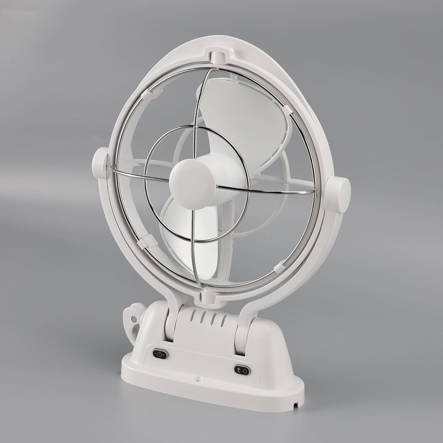 12V/24V Auto-Sensing Low-Power Draw Fan For Boats and RV White