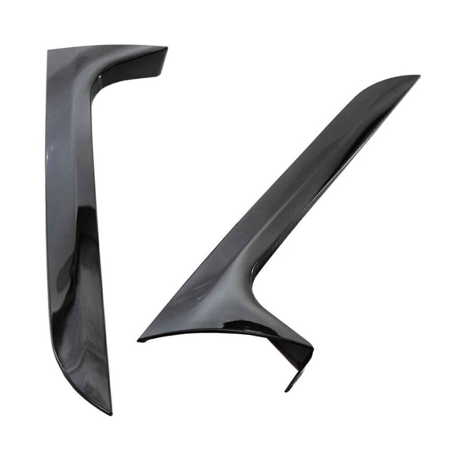 2012-2018 Audi A6 C7 Allroad Avant Gloss Black Pair Rear Window Side Wing Spoiler