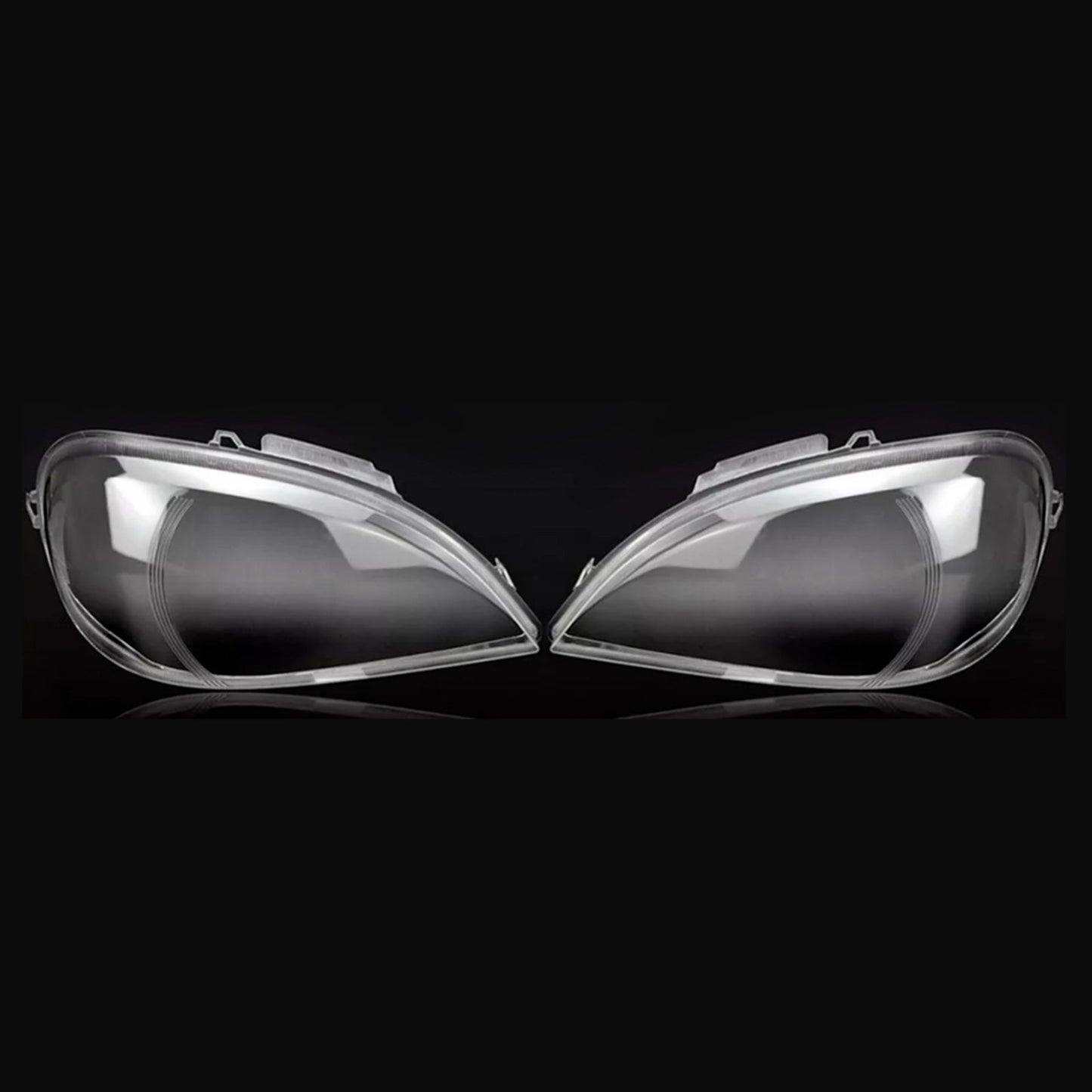 2002-2005 Mercedes Benz ML-Class W163 2PCS Front Headlight Glass Clear