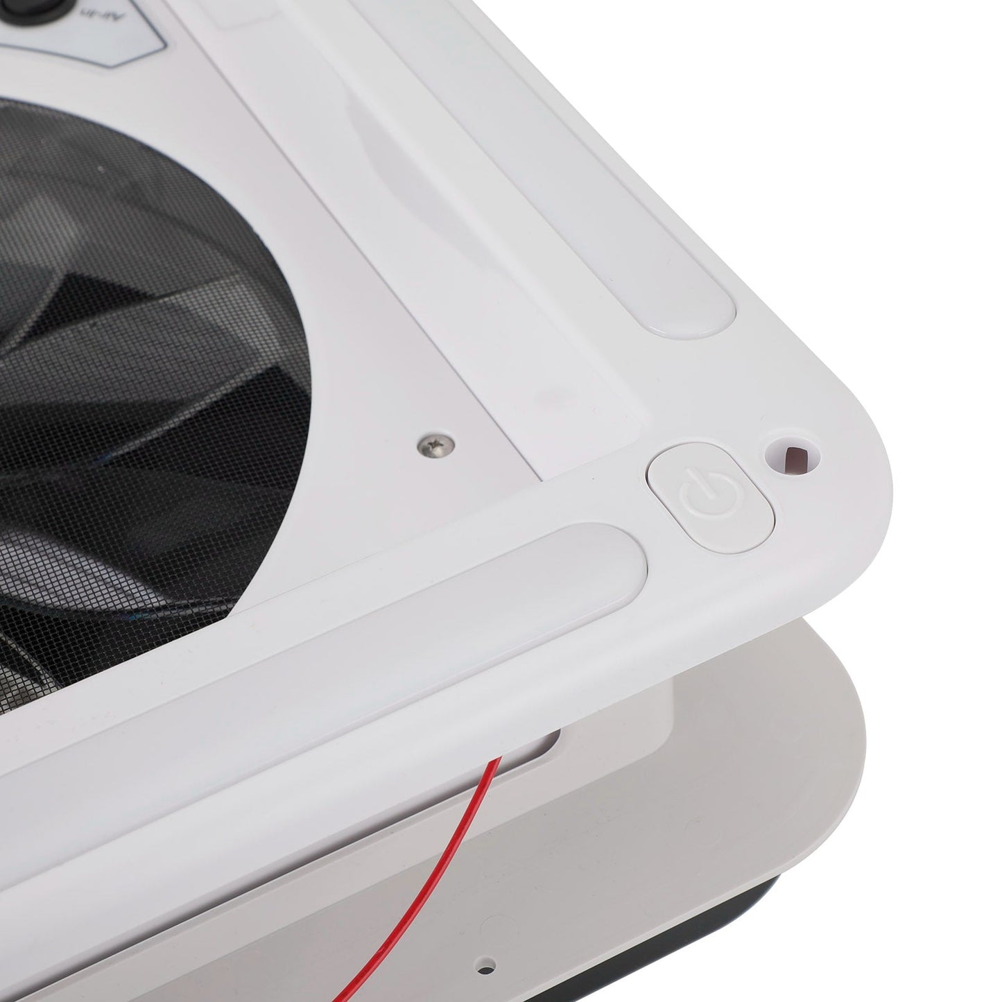 14" 12V Caravan Roof Vent Fan For RV With LED Light Manual RV Camper Fan Skylight