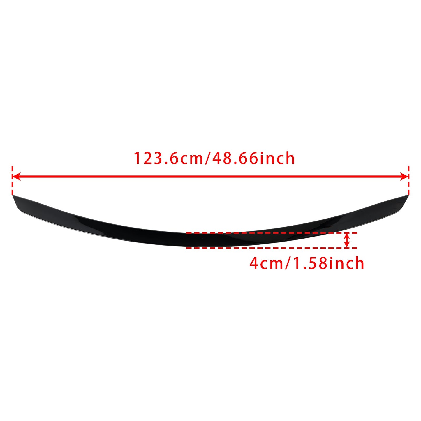2016-2020 Mercedes E Class W213 E63S AMG Style Gloss Black Rear Boot Spoiler