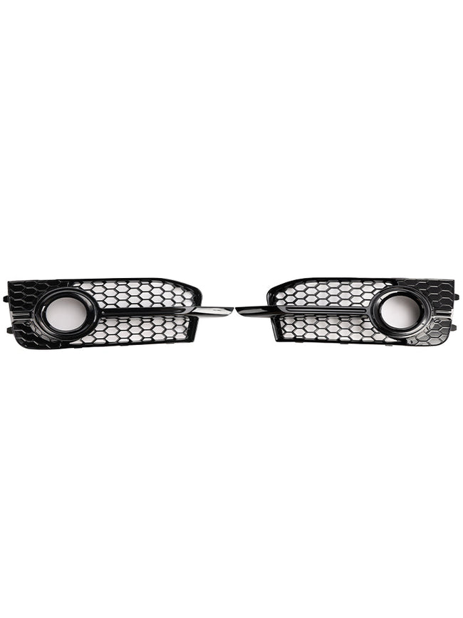 2011-2014 Audi A1 8X S-Line 2PCS Front Bumper Fog Light Cover Grille Grill 8X0807682B 8X0807681B