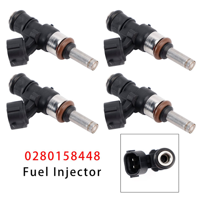 4Pcs Fuel Injector For VW Golf Audi A3 A4 Q3 Q5 Tiguan Octavia 0280158448