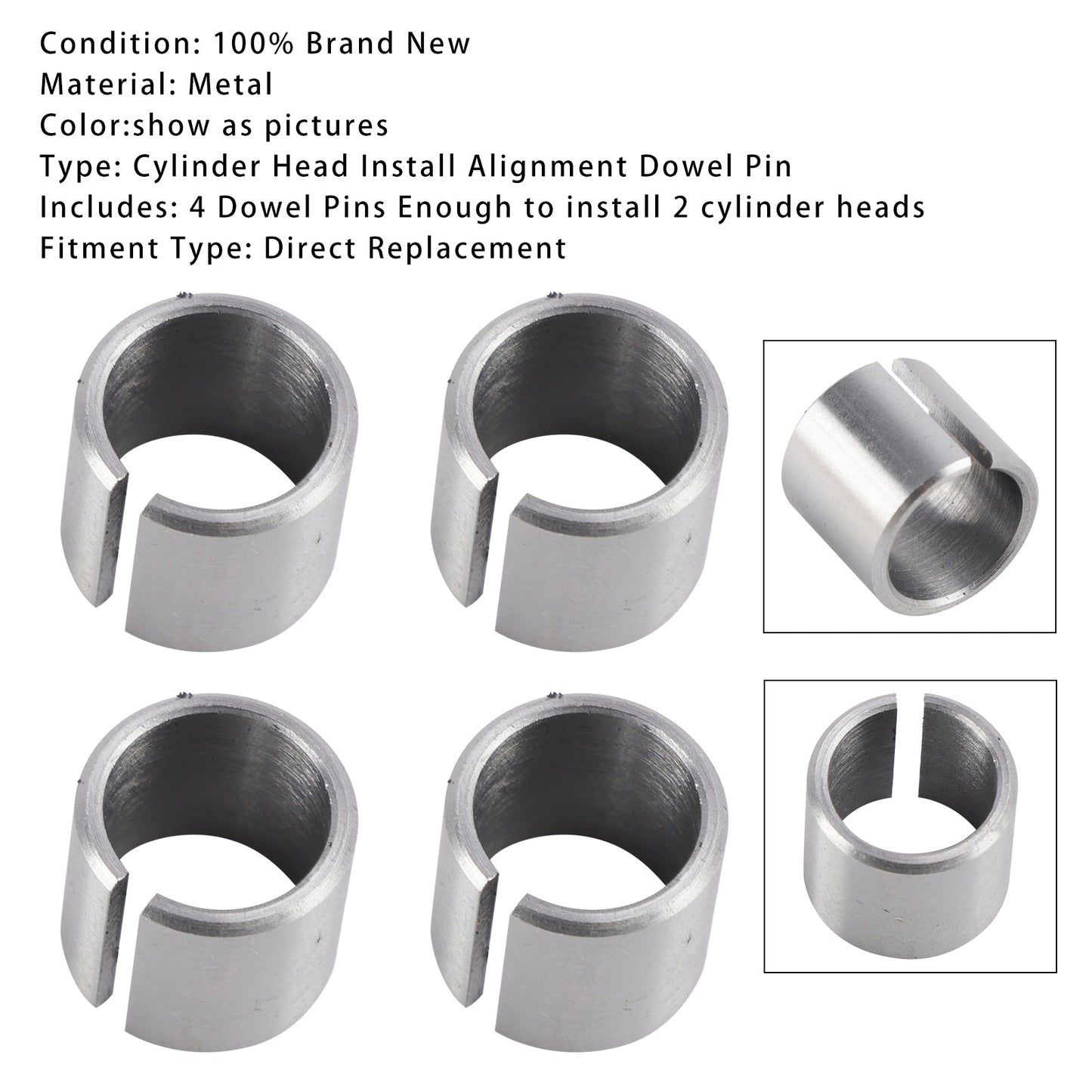 4pc LS Cylinder Head Install Alignment Dowel Pin Steel LT Gen 3 Gen 4 Gen 5 LSX