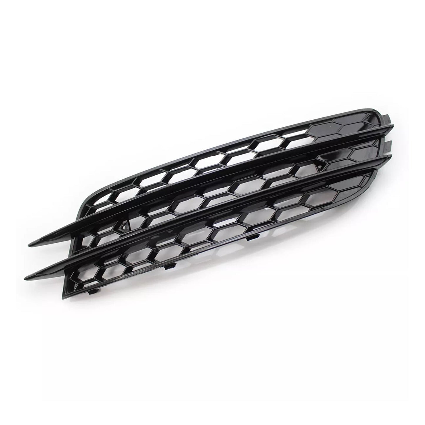 2012-2015 Audi A4 C7 Front Bumper Honeycomb Fog Grille Cover Black
