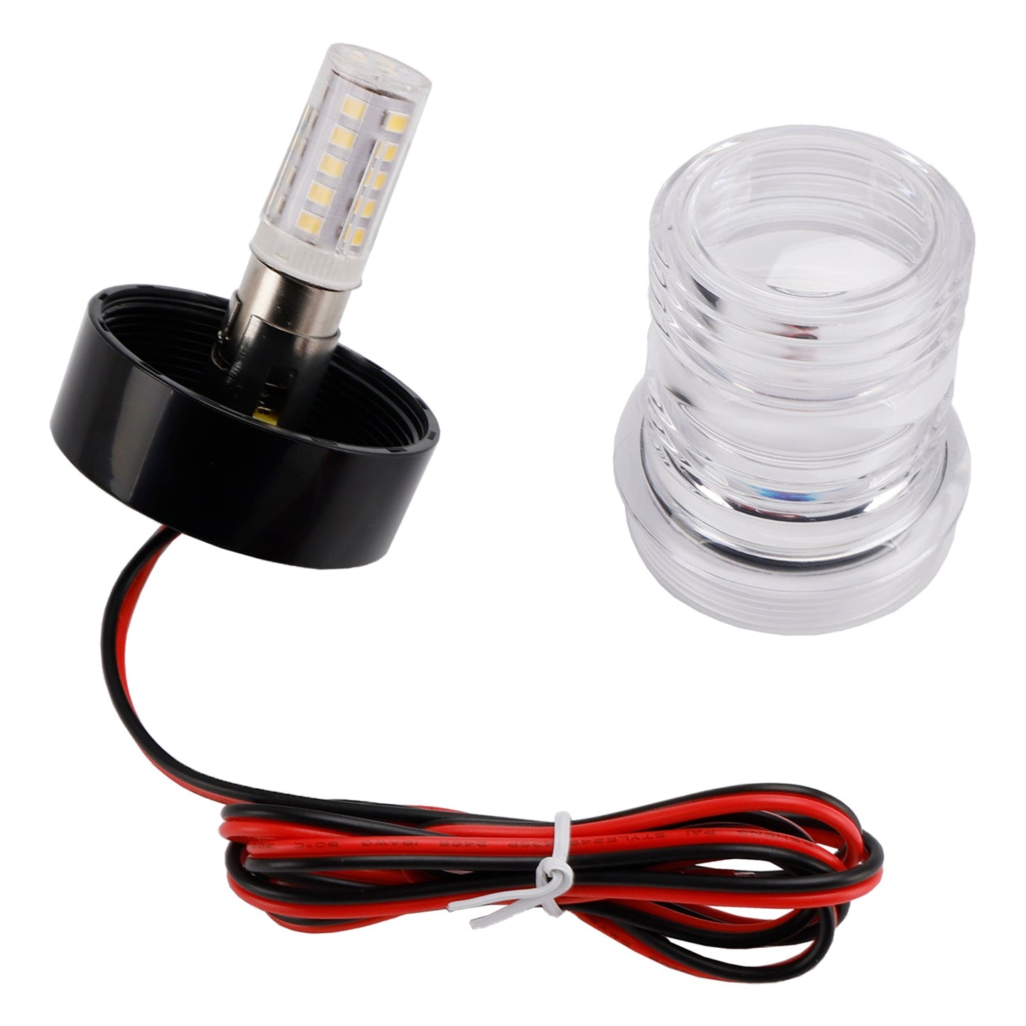10-24V DC 2.7W IP66 Navigation Signal Light Anchor Vessel Round Lamp Boat Yacht