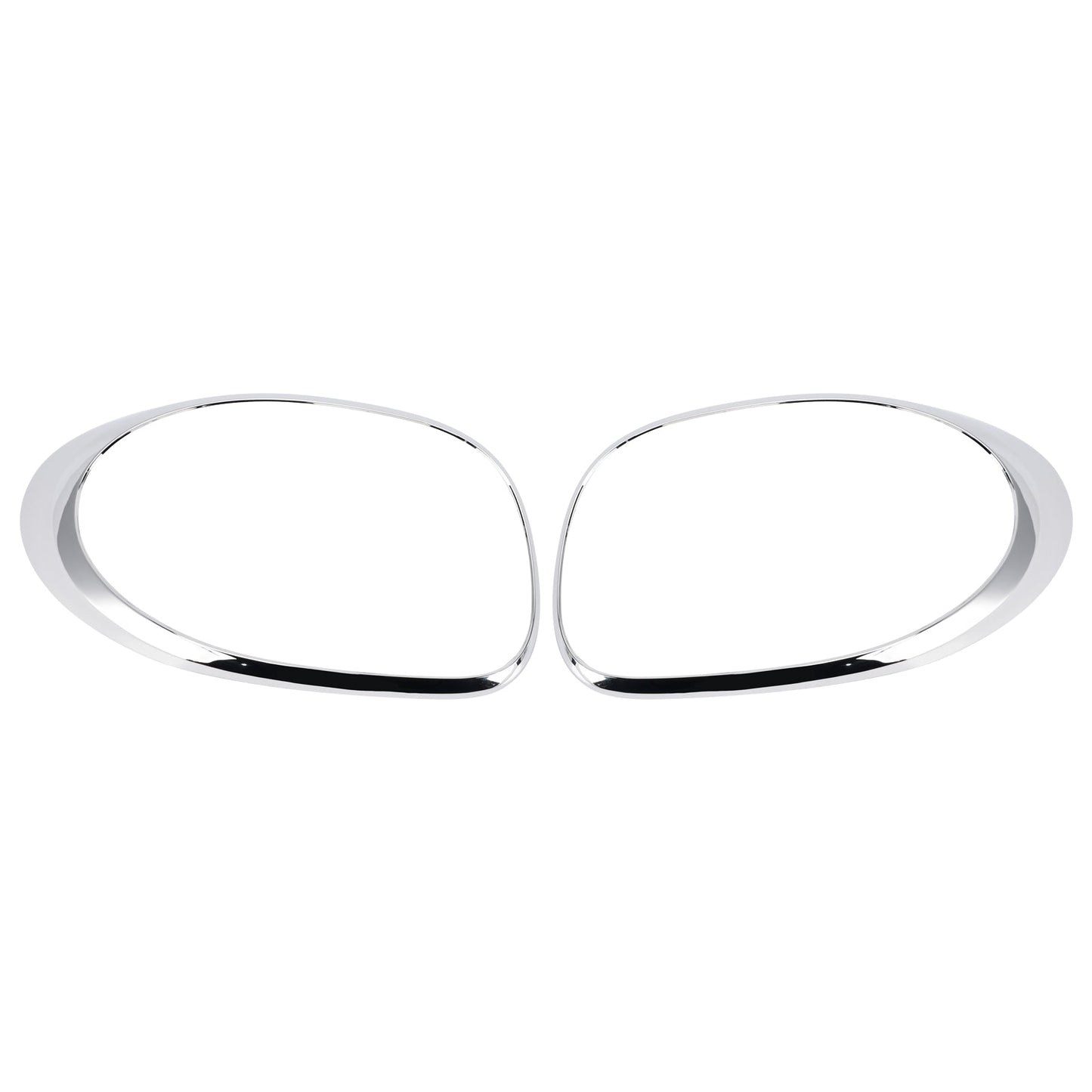 2014-2020 For Fiat 500L Left+Right Rear Taillight Lamp Trim Ring Chrome