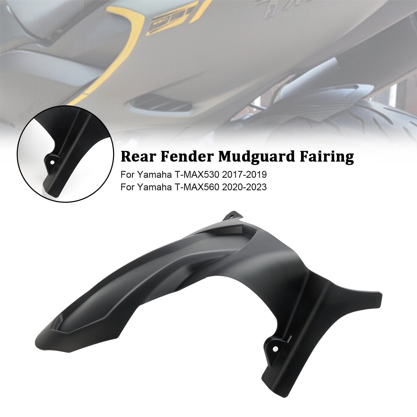 Rear Fender Mudguard Fairing For Yamaha T-MAX 530 17-19 T-MAX 560 2020-2023