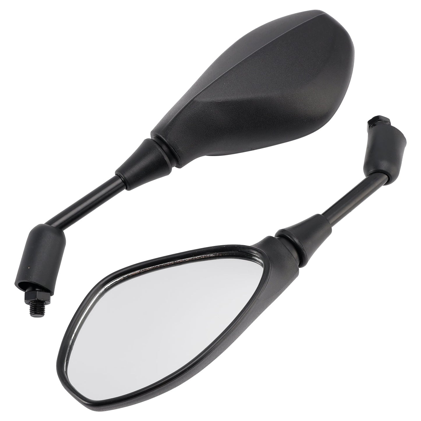 BLACK PAIR REAR VIEW MIRRORS 10MM FOR BMW F800R 2005-2026 S1000R 2013-2020