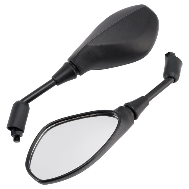 BLACK PAIR REAR VIEW MIRRORS 10MM FOR BMW F800R 2005-2026 S1000R 2013-2020