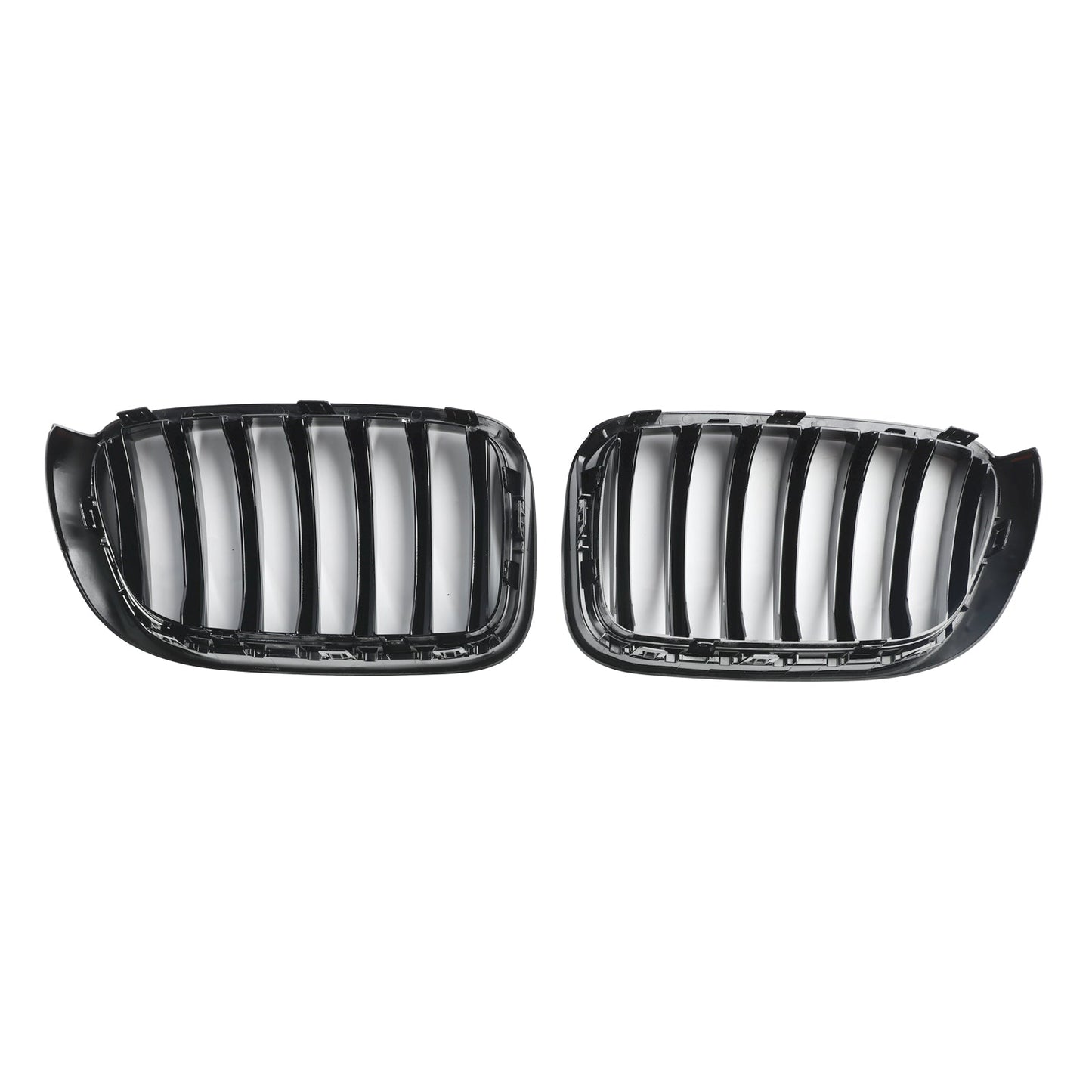 Gloss Black Front Bumper Kidney Grill Grille Fit BMW X3 X4 F25 F26 2014-2017