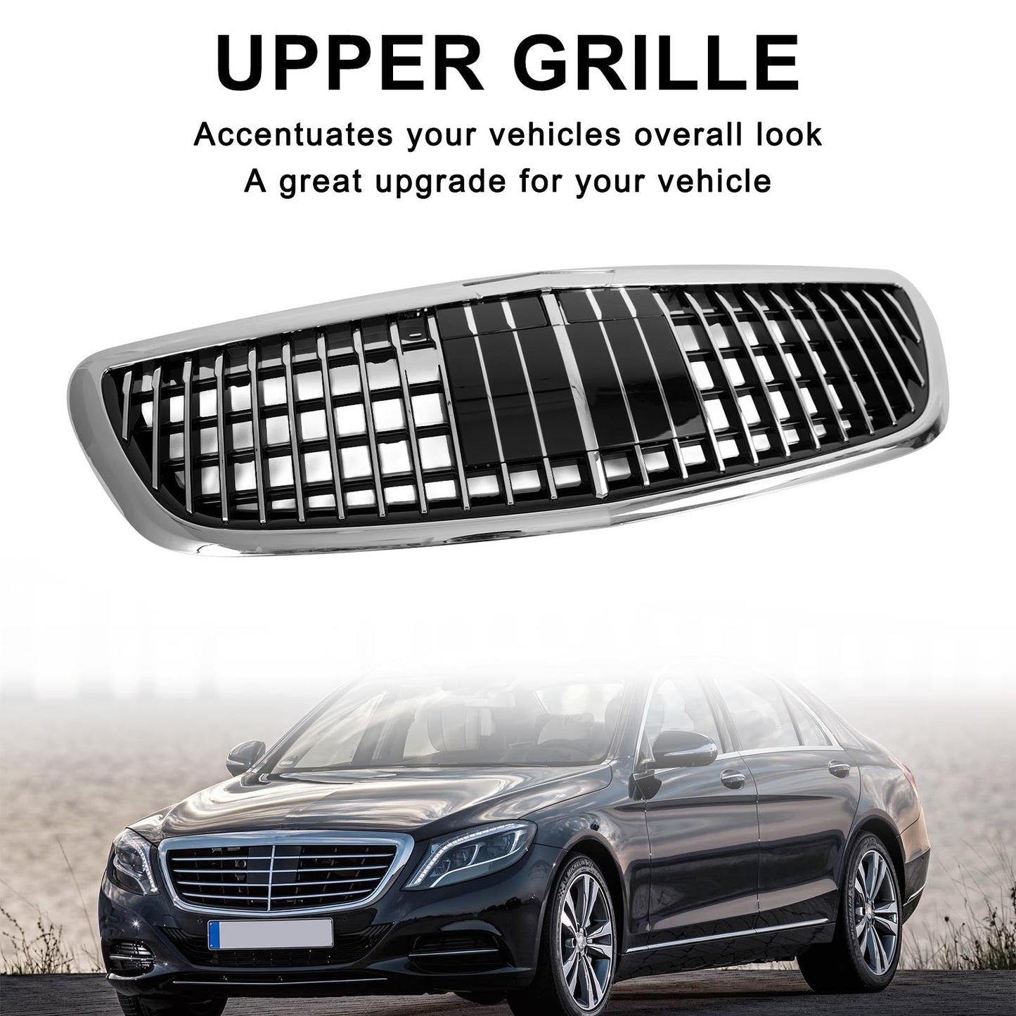 S class W222 2014-2020 S680 Mercedes Benz Maybach Style Car Grille with ACC