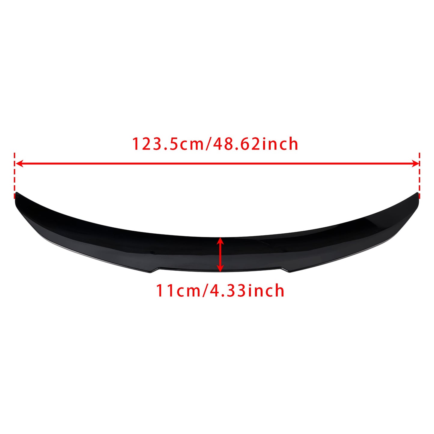 Gloss Black Rear Boot Spoiler For BMW 2 Series F22 F87 14-21 Coupe PSM Style