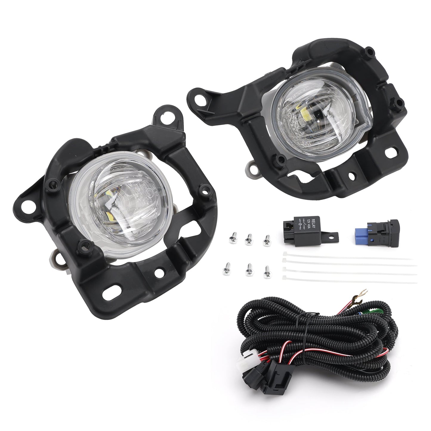 2021-2024 For Toyota Venza Pair LED Bumper Fog Lights Driving Lamps w/ Switch TO1038271