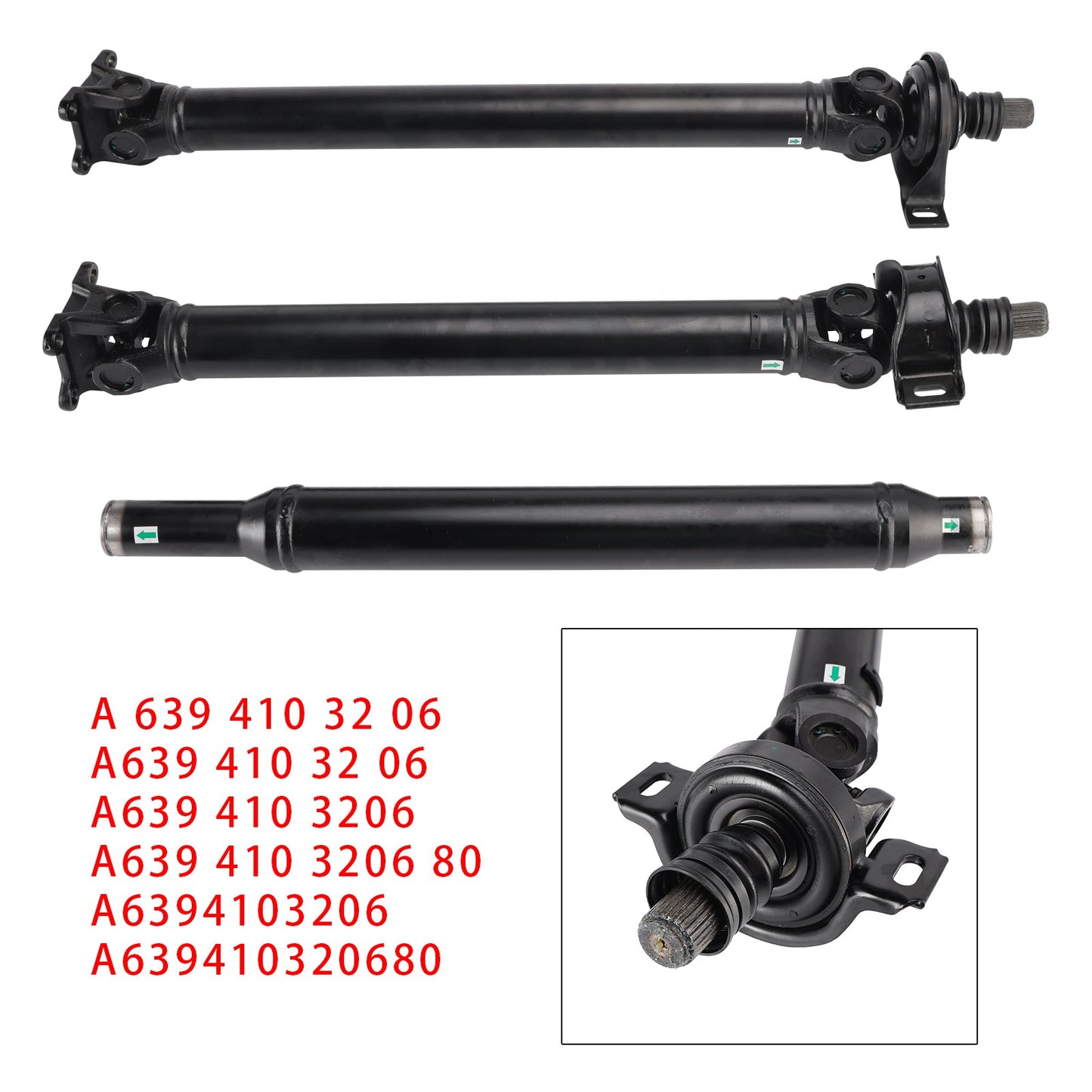 09.2003-on MERCEDES-BENZ VITO Bus (W639) 122 160/218 Propshaft Drive Shaft 2211mm Length 6394103206