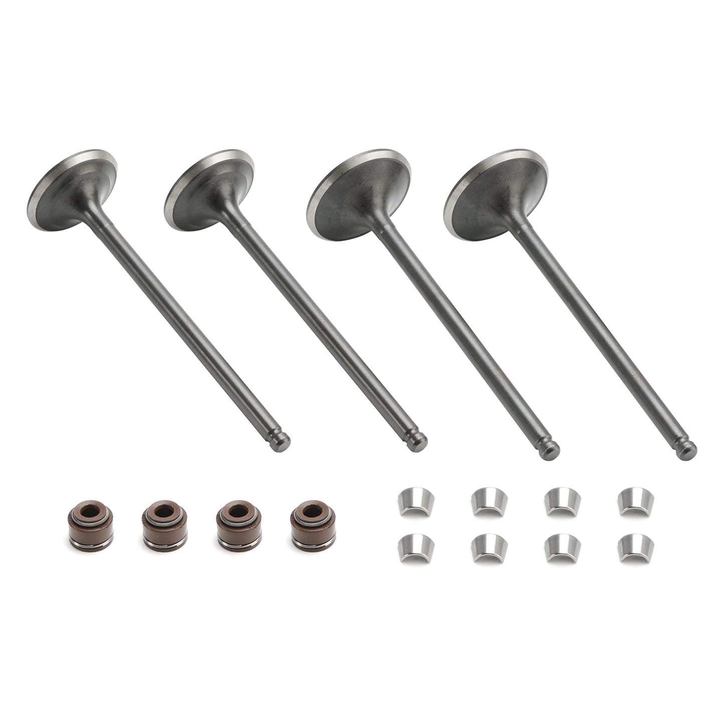Head Intake & Exhaust Valves Seals Cotters For Honda XR400R XR 400R 1996-2004