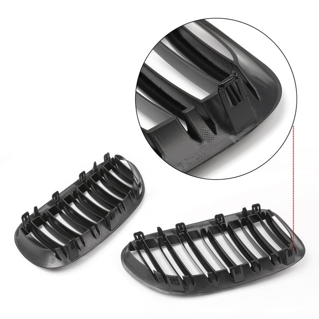 2004-2010 BMW E63 E64 M6 645Ci 650i M6 Pair Front Bumper Hood Grille Grill