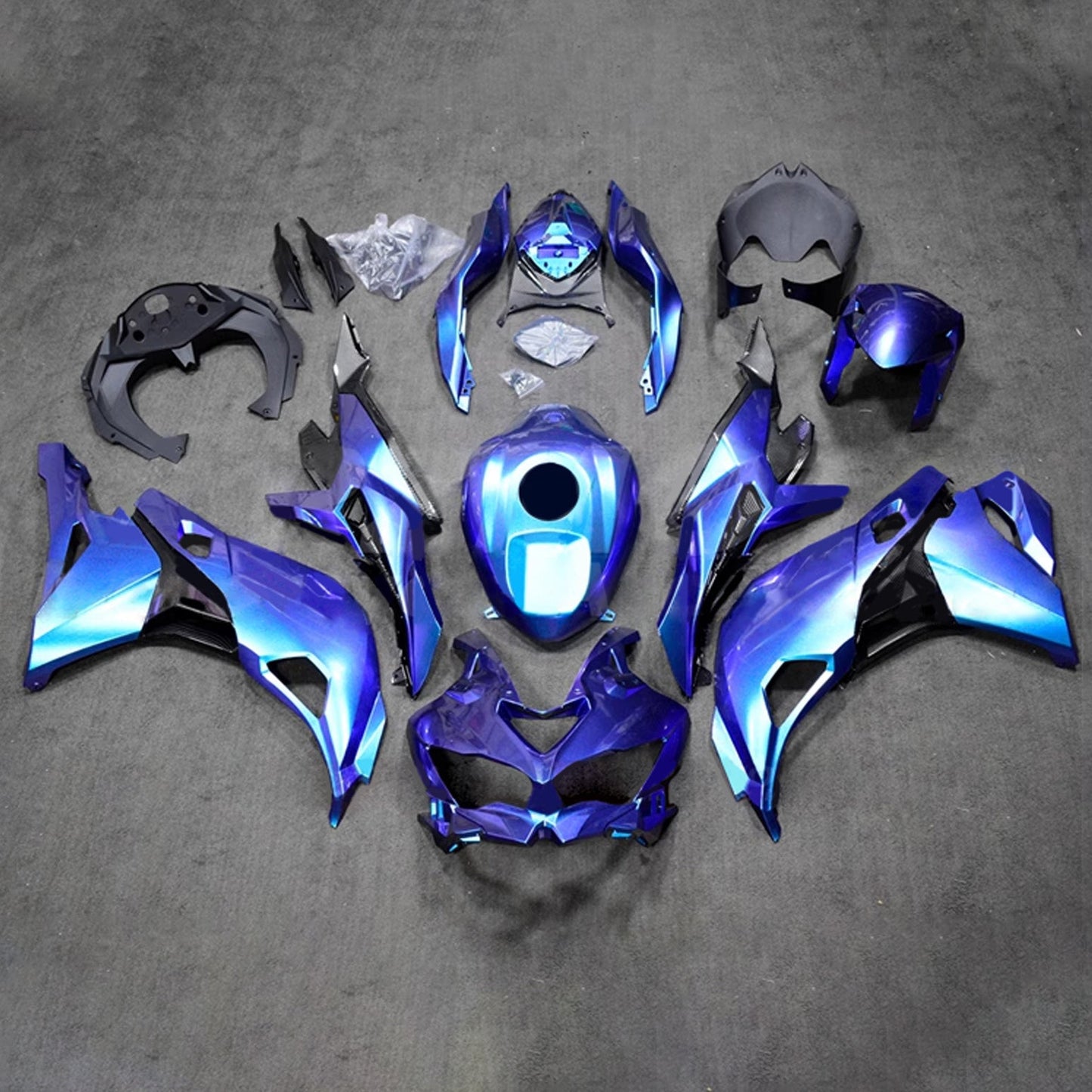 2019-2025 Kawasaki Ninja ZX-25R Amotopart Injection Fairing Kit Bodywork ABS #102
