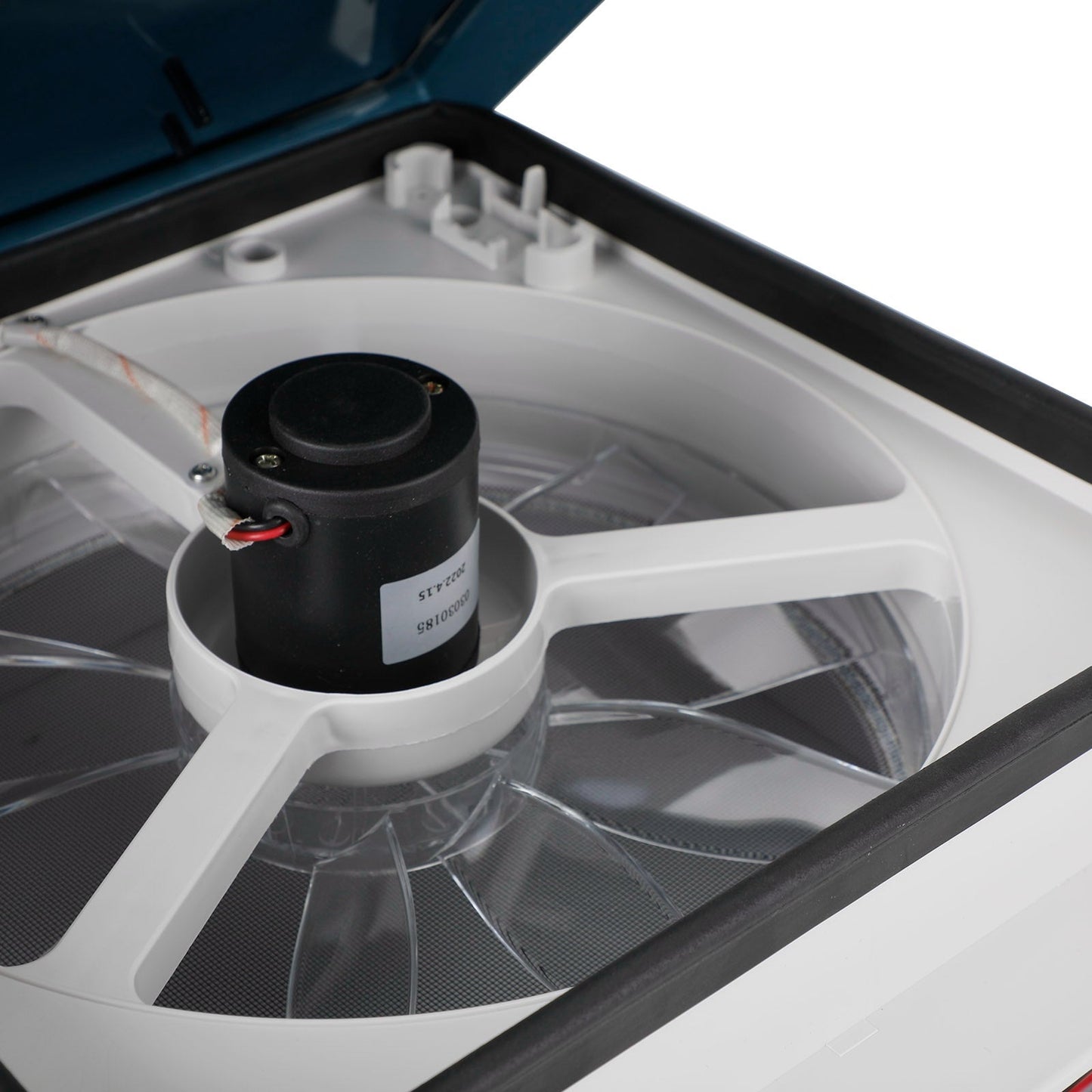 14" 12V Caravan Roof Vent Fan For RV With LED Light Manual RV Camper Fan Skylight