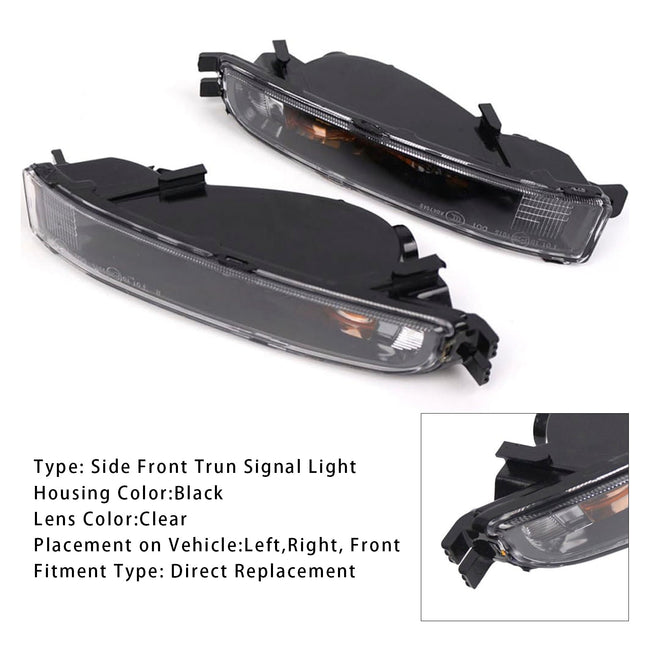 2012-2019 VW Beetle Pair Front Bumper Turn Signal Light Without Bulbs 5C5953041A
