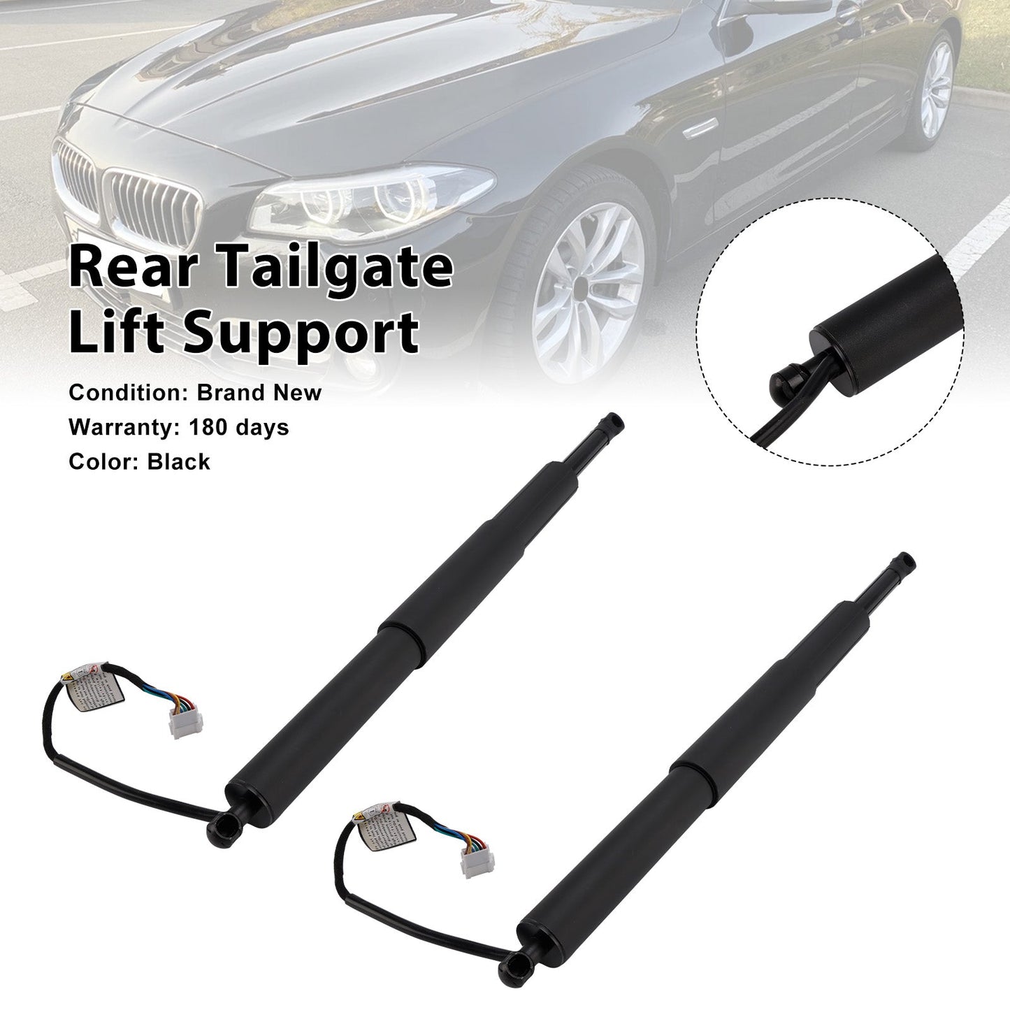 For BMW 5er Touring F11 518d 2013/07-2017/02 2.0L 2PCS Rear Electric Tailgate Gas Strut 51247207015