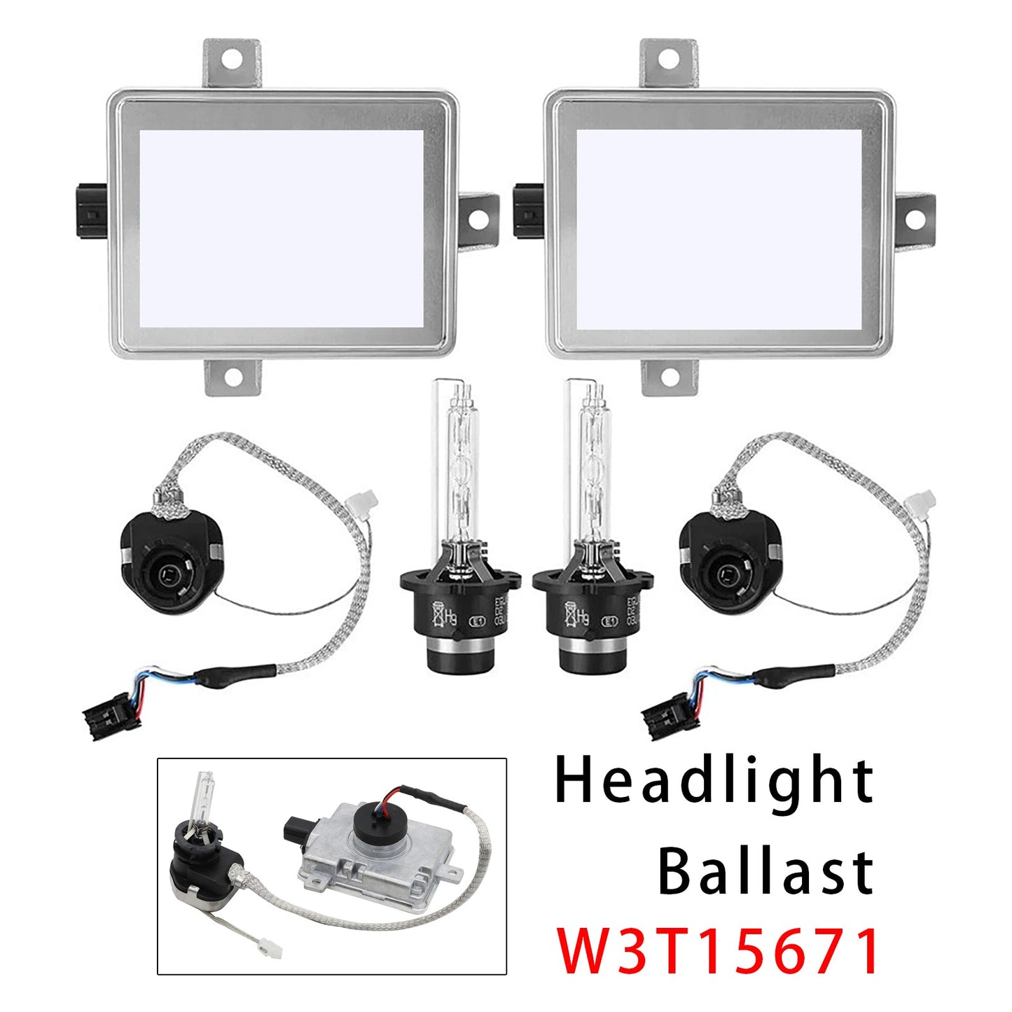 2002-2005 For Acura TL 3.2L Xenon HID Headlight Ballast Unit Assembly with Igniter D2S Bulb W3T10471
