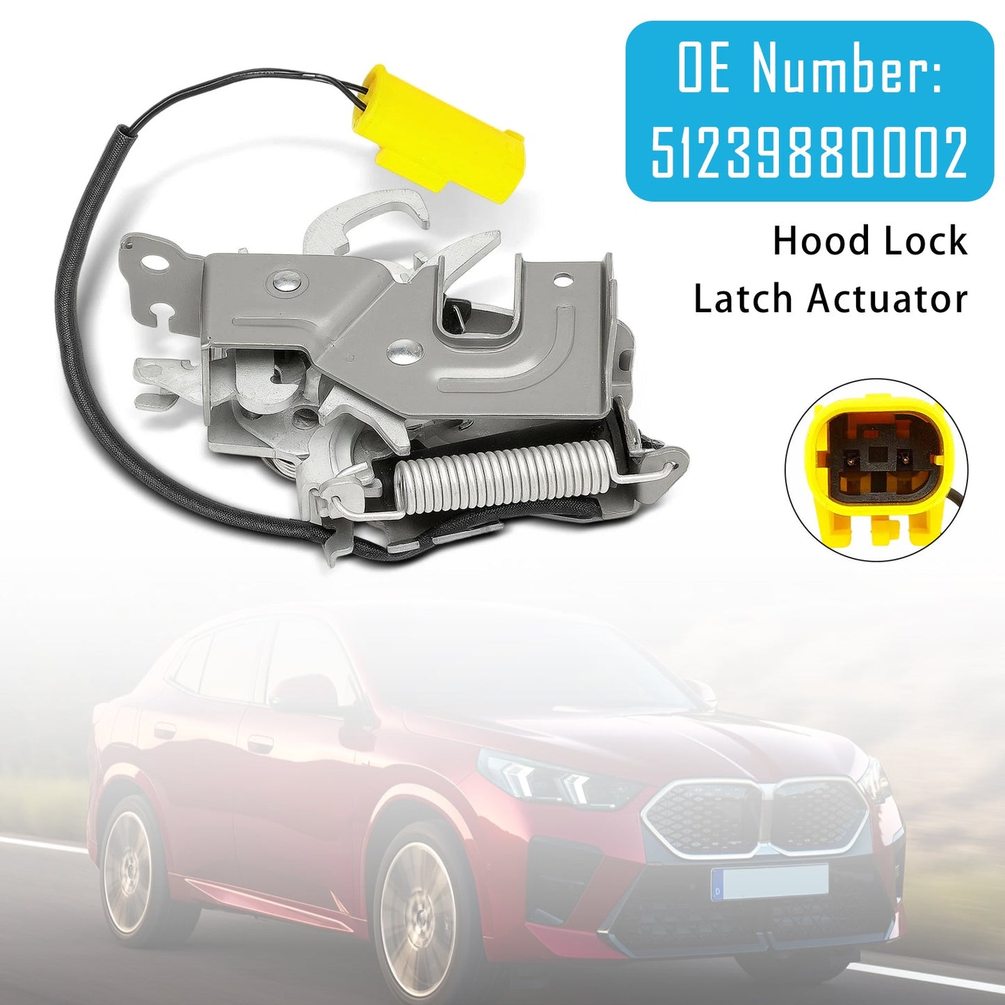 2024-2025 For BMW X2 U10 20d xDrive 2.0 SUV Front Right Bonnet Hood Latch Lock 51239880002