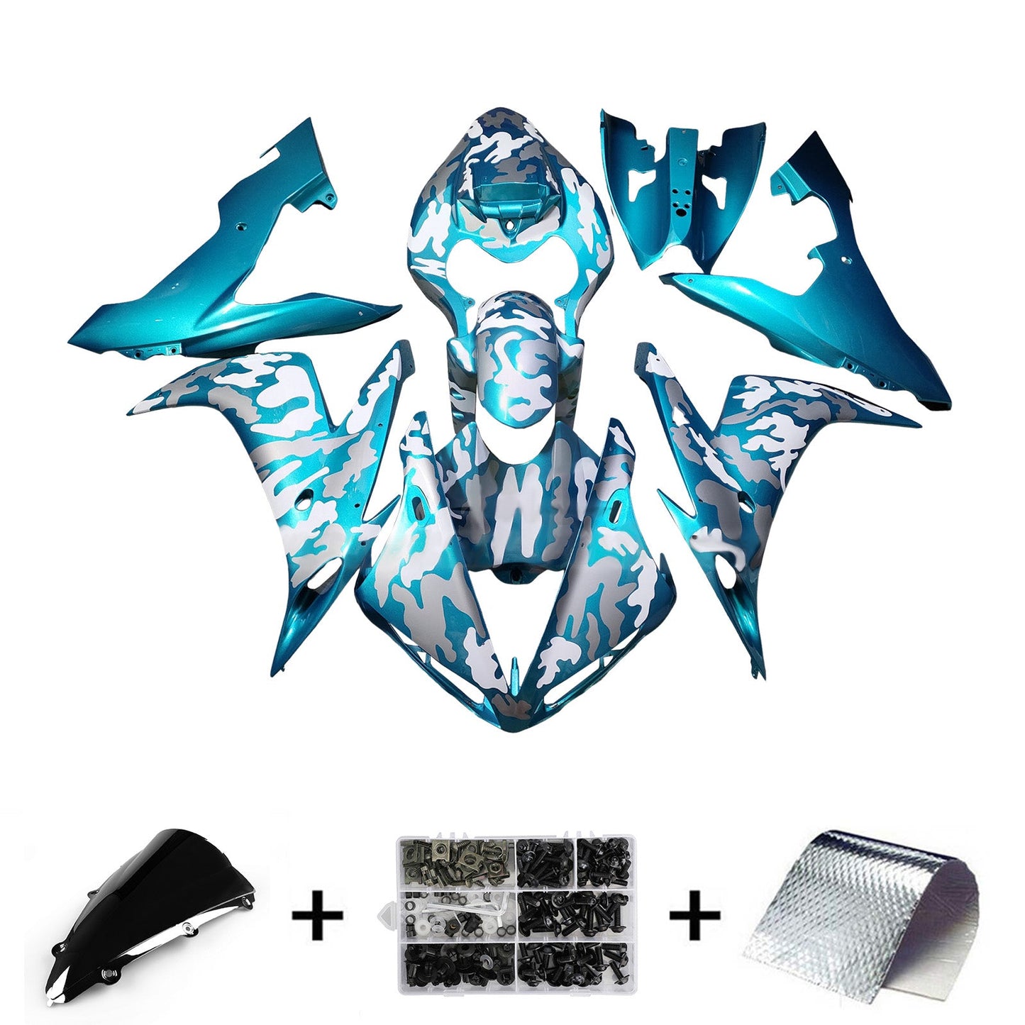 Injection Fairing Kit Bodywork Plastic ABS For Yamaha YZFR1 YZF-R1 2004-2006