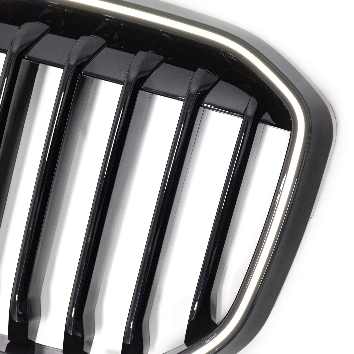 2019-2022 Fit BMW X7 G07 Single Slat Gloss Black Front Kidney Grill Grille