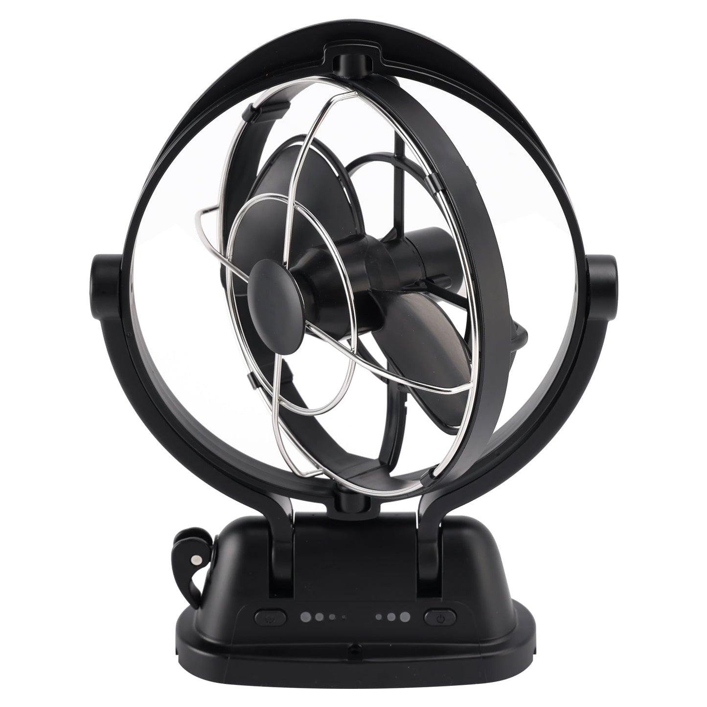 12V/24V Auto-Sensing Low-Power Draw Fan For Boats and RV Black
