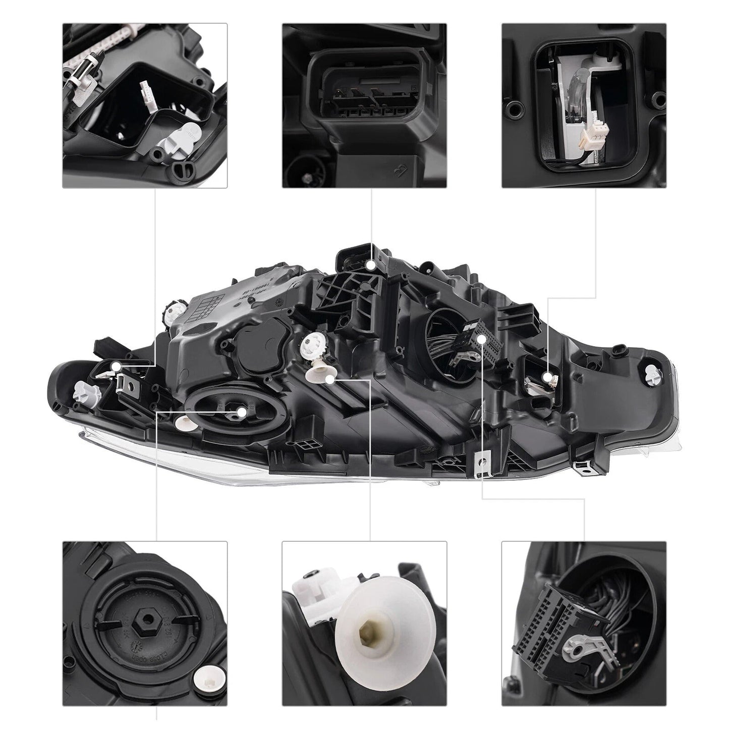 Left LED Headlight 63117419629 For BMW 3 Series F30 F31 2016-2019 Without AFS