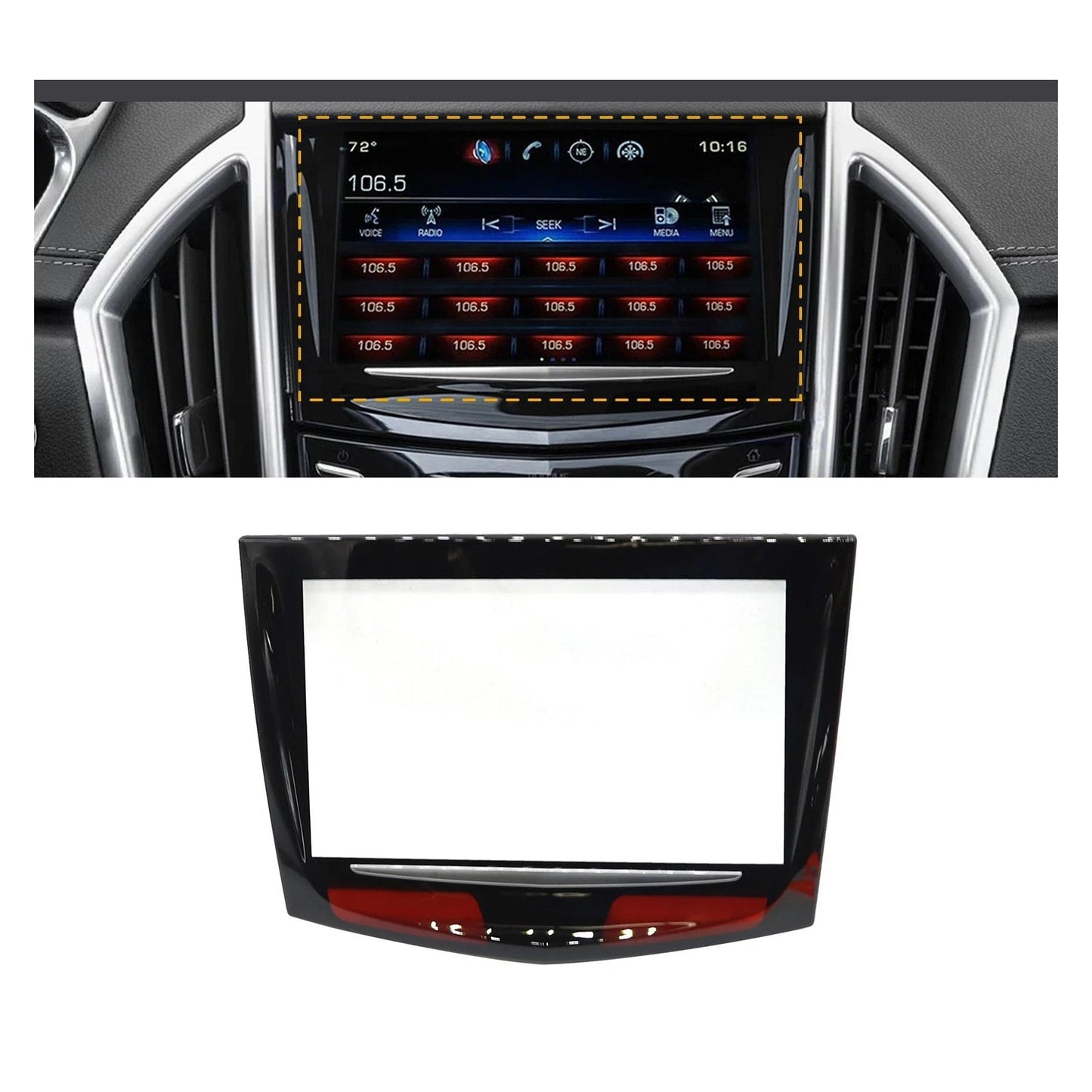 Touch Screen +Tools For Cadillac CTS V ATS SRX XTS CUE Radio Display 2013-2017