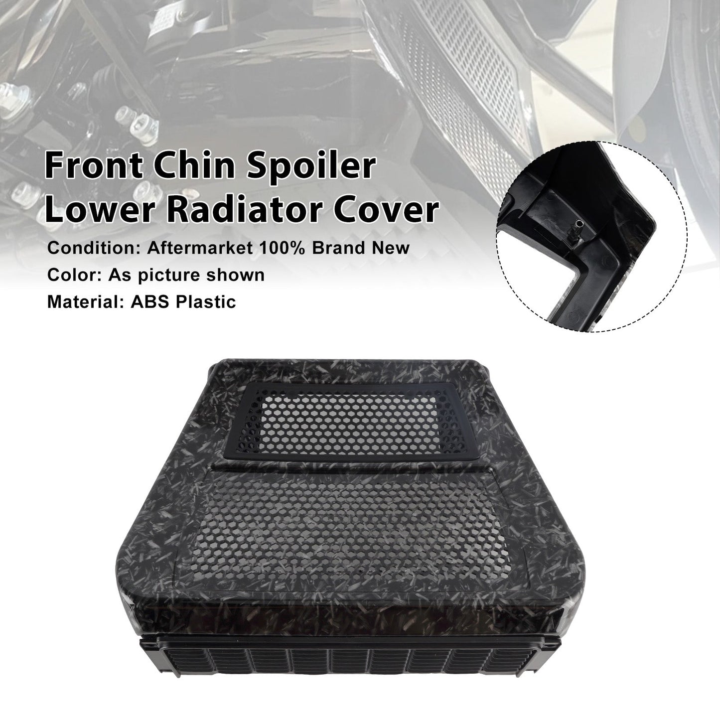 Lower Chin Spoilers Radiator Guard Cover For CVO Street Glide FLHXSE 2023-2025