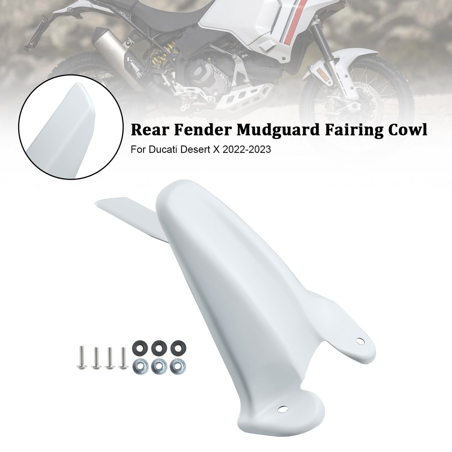 2022-2023 Ducati Desert X Rear Fender Mudguard Fairing Cowl