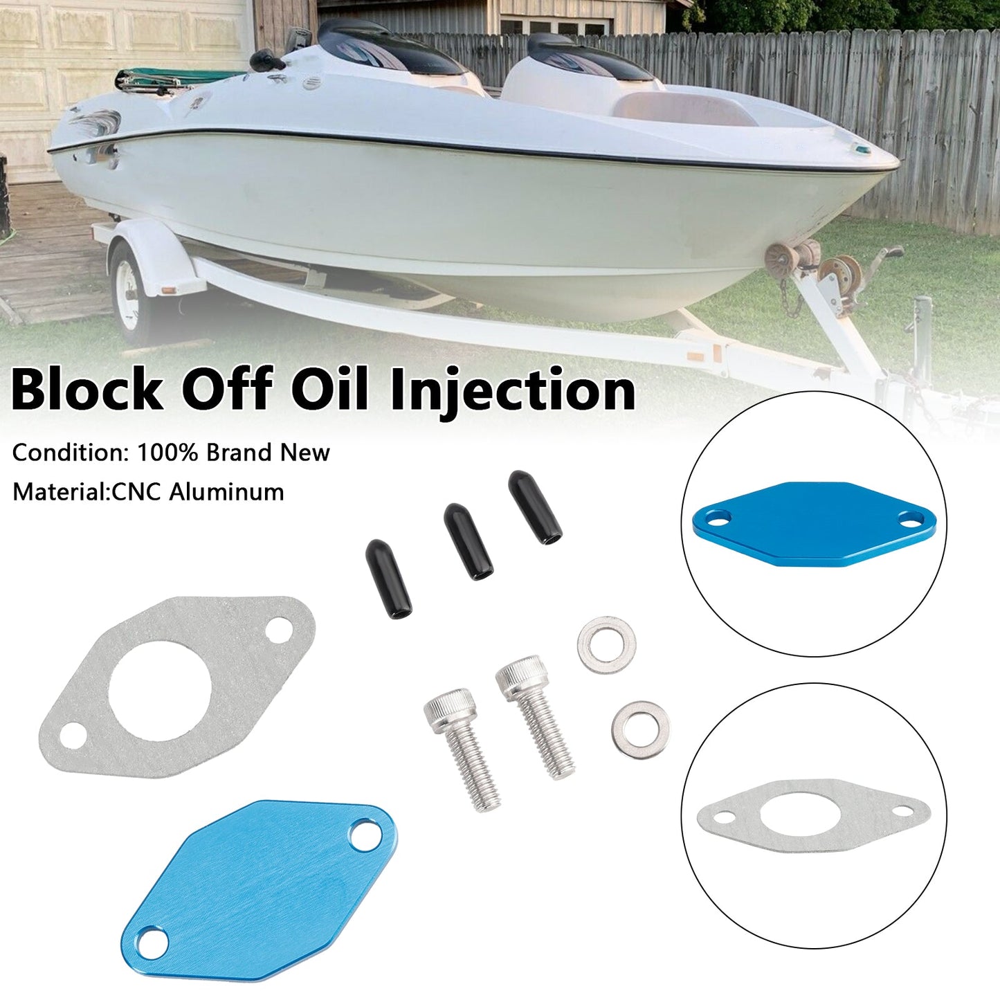 2003-2005 Yamaha AR 210 Oil Pump Block-off Kit Oil Injection Pump