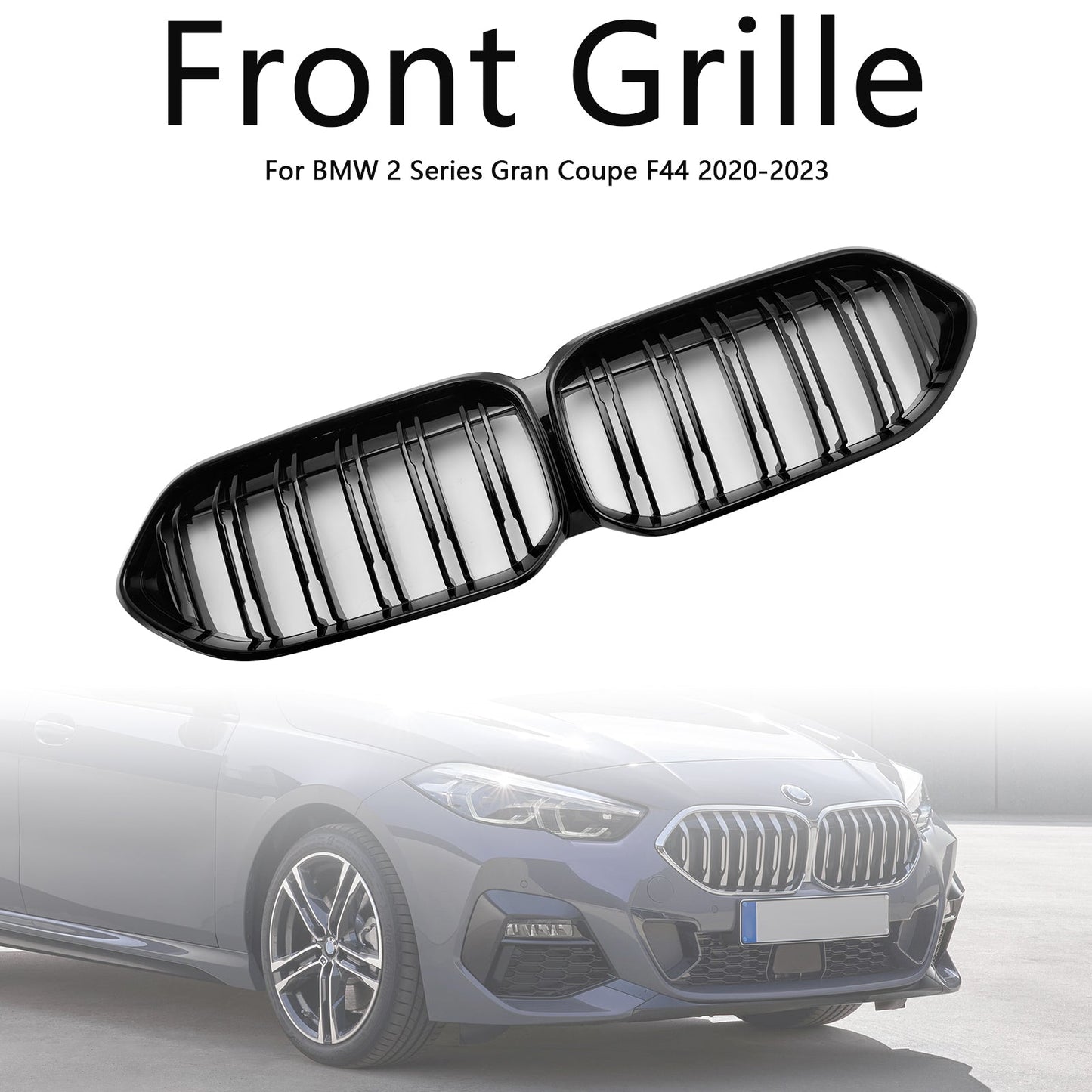 2020-2023 BMW 2 Series Gran Coupe F44 Gloss Black Front Bumper Grill Grille 51135A39378 51138080494