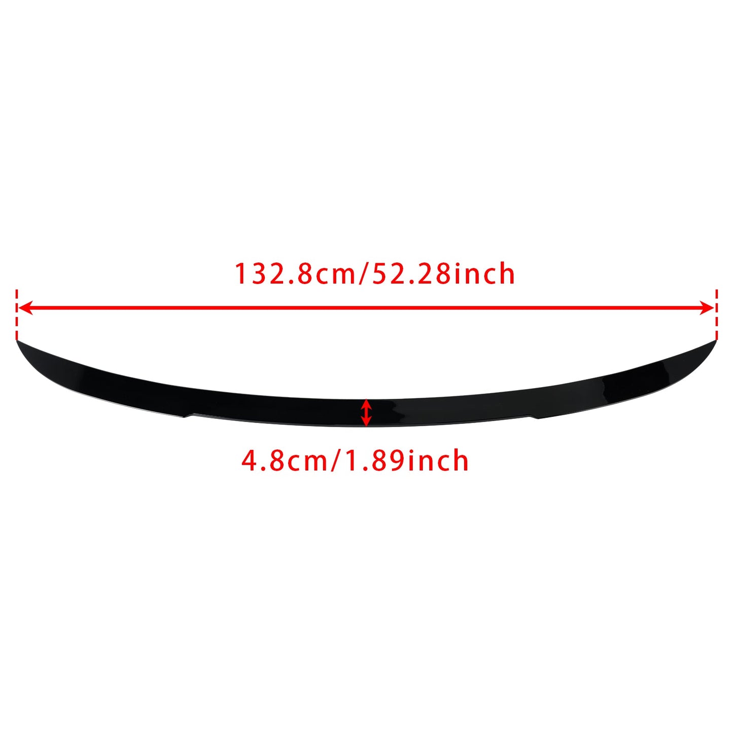 Gloss Black Rear Mid Boot Spoiler For BMW X3 F25 2010-2018