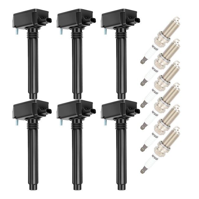 2020-2021 Jeep Gladiator 3.6L 6pcs Ignition Coil+Spark Plug UF807 0221504038 68223569AB