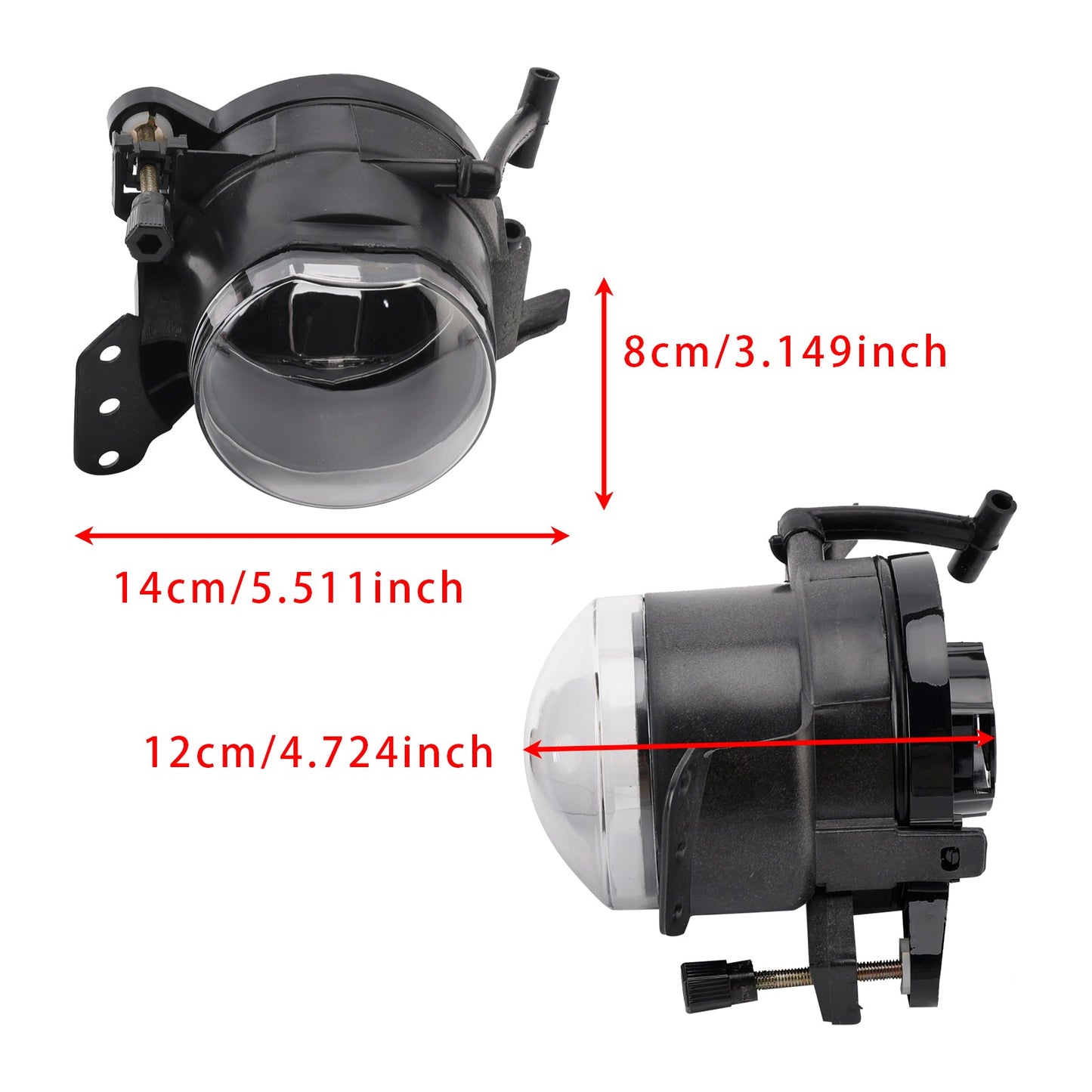 2004-2007 BMW E60 5-Series Pair Front Bumper Fog Light Lamp Bulb Housing